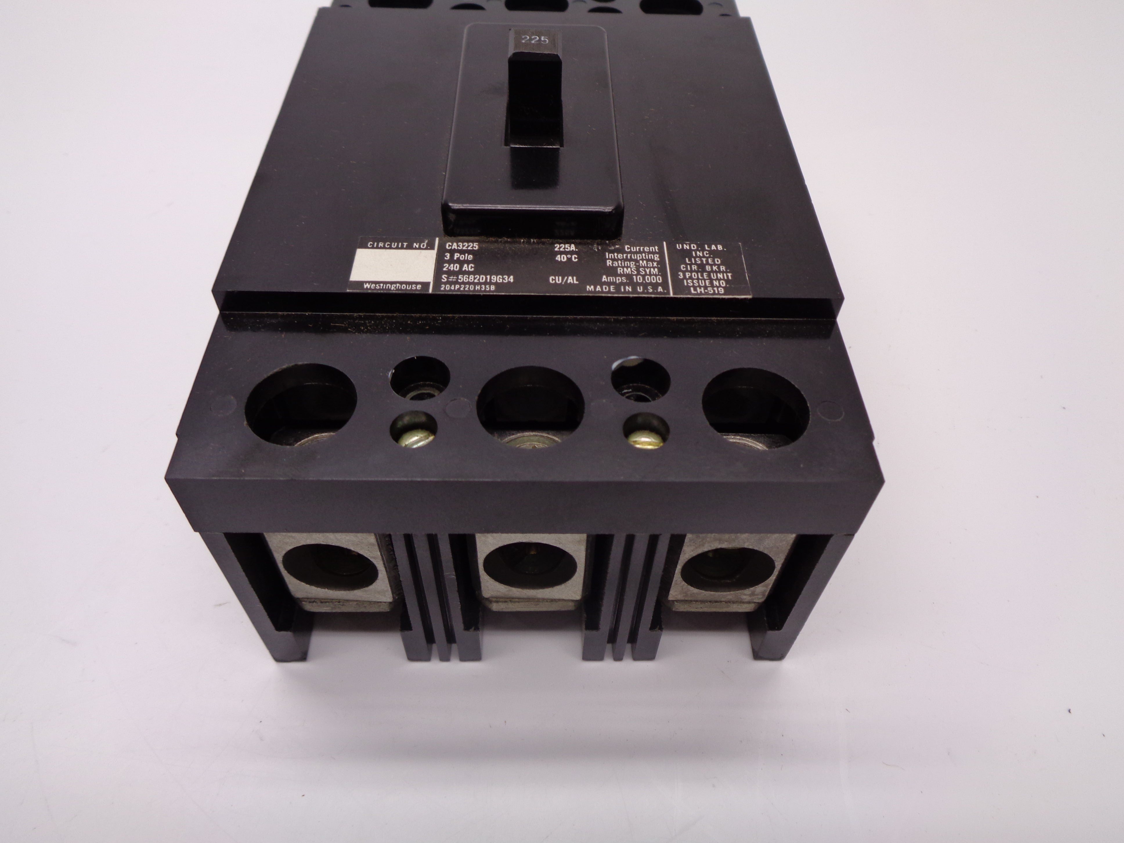 WESTINGHOUSE CA3225 225A 240V NSMP