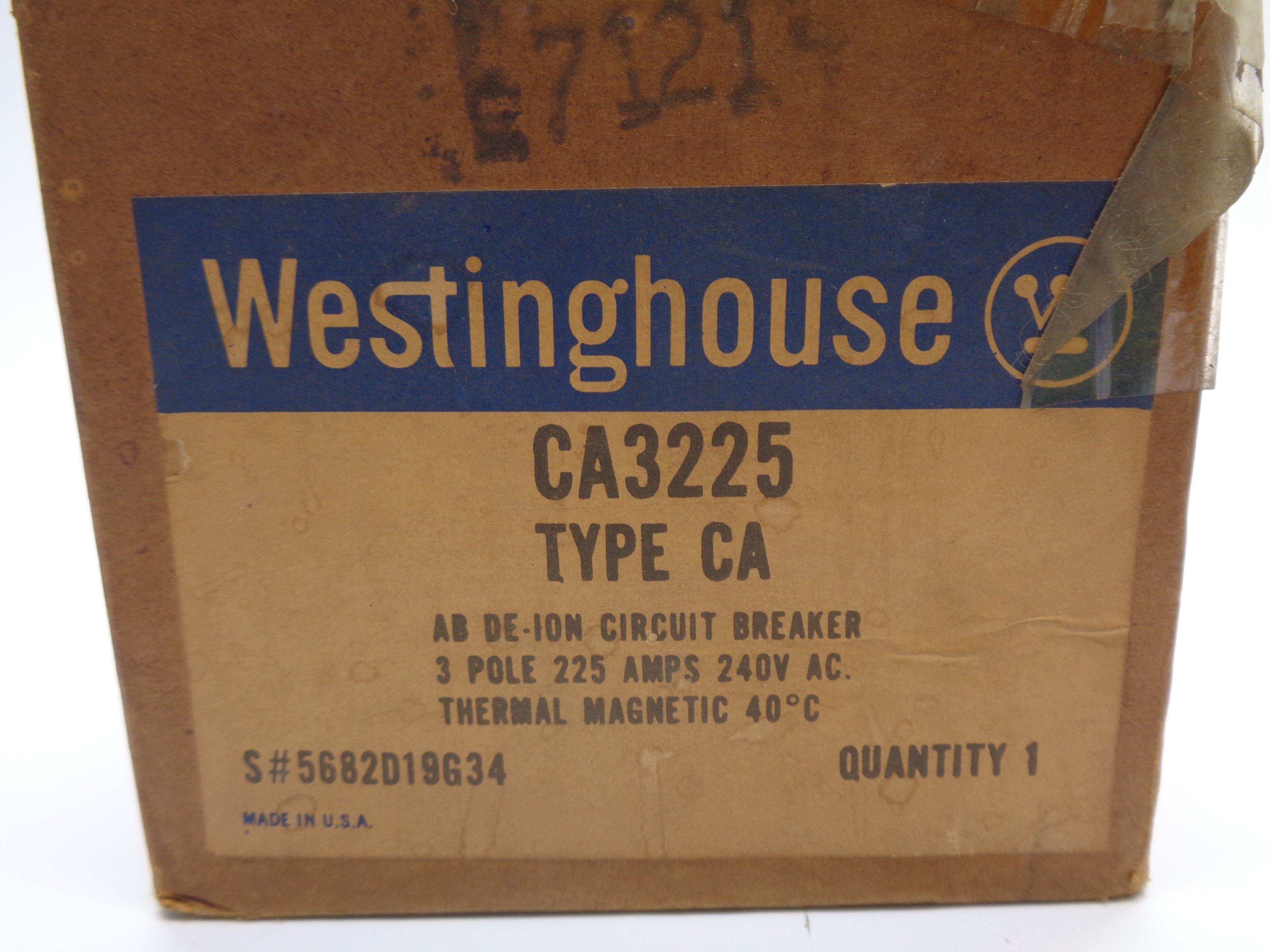 WESTINGHOUSE CA3225 225A 240V NSMP