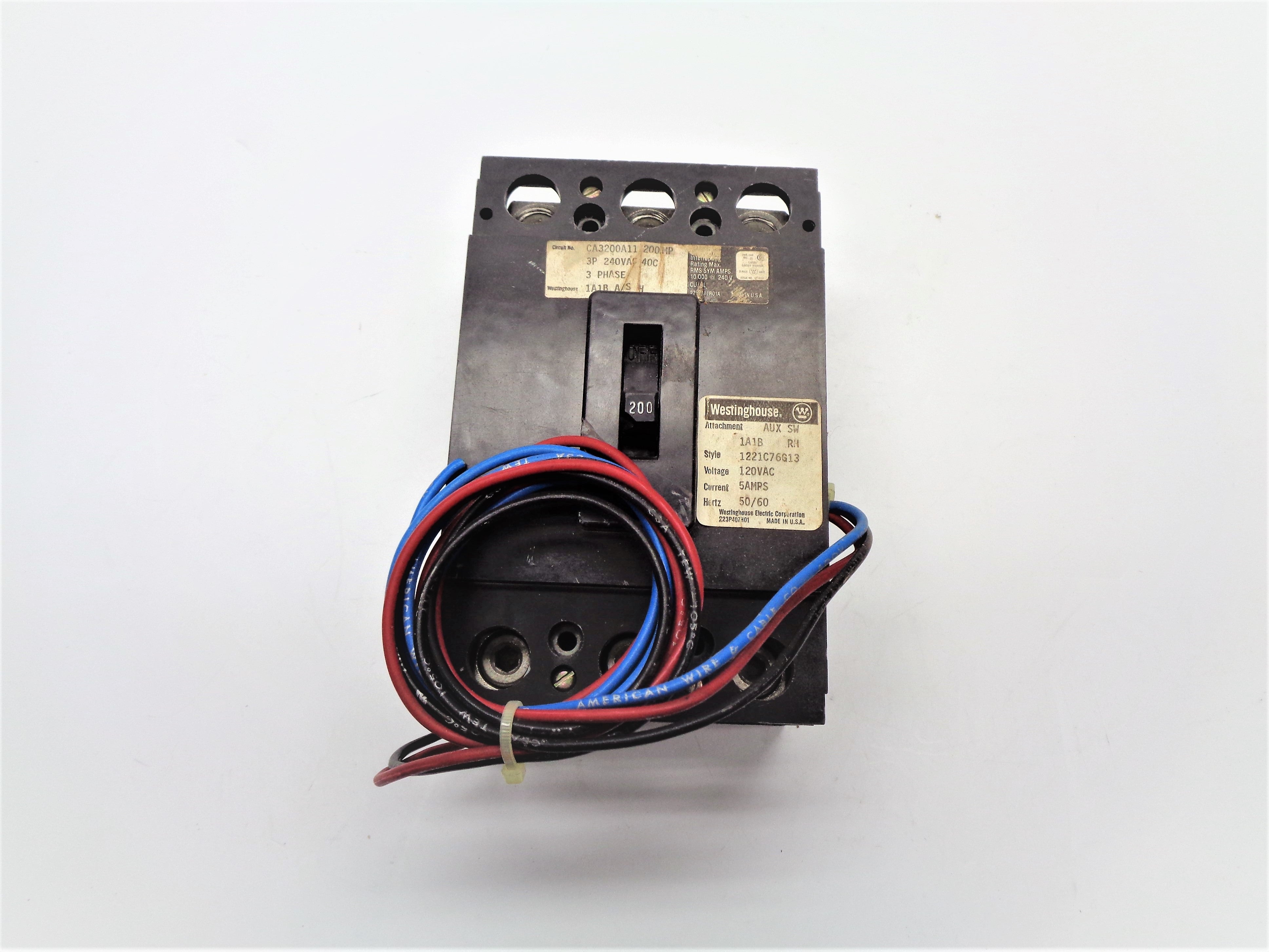 WESTINGHOUSE CA3200A11 200A 240V UNMP