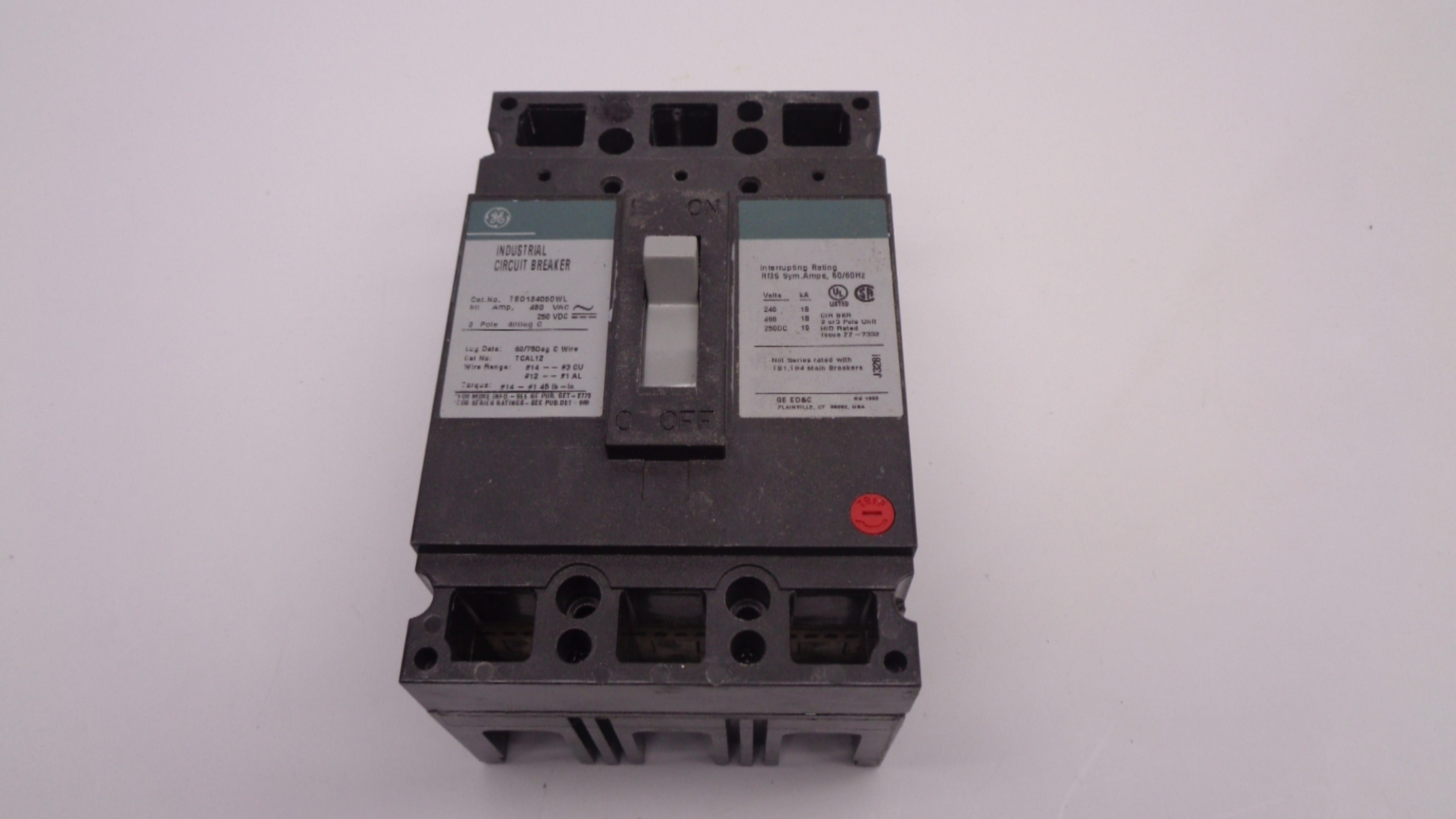 GENERAL ELECTRIC TED134050WL 50A 480V NSMP
