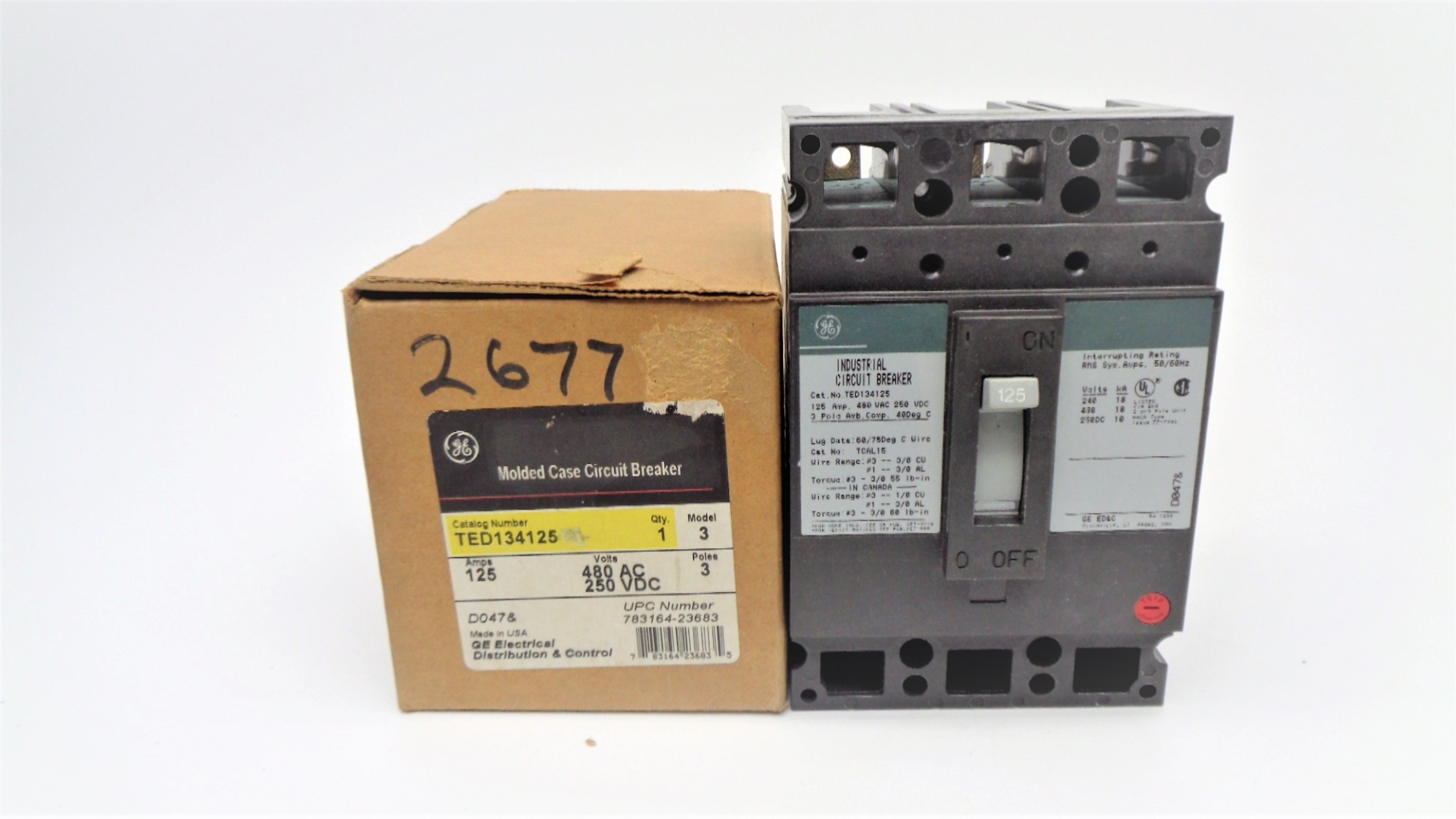 GENERAL ELECTRIC TED134125 125A 480V NSMP