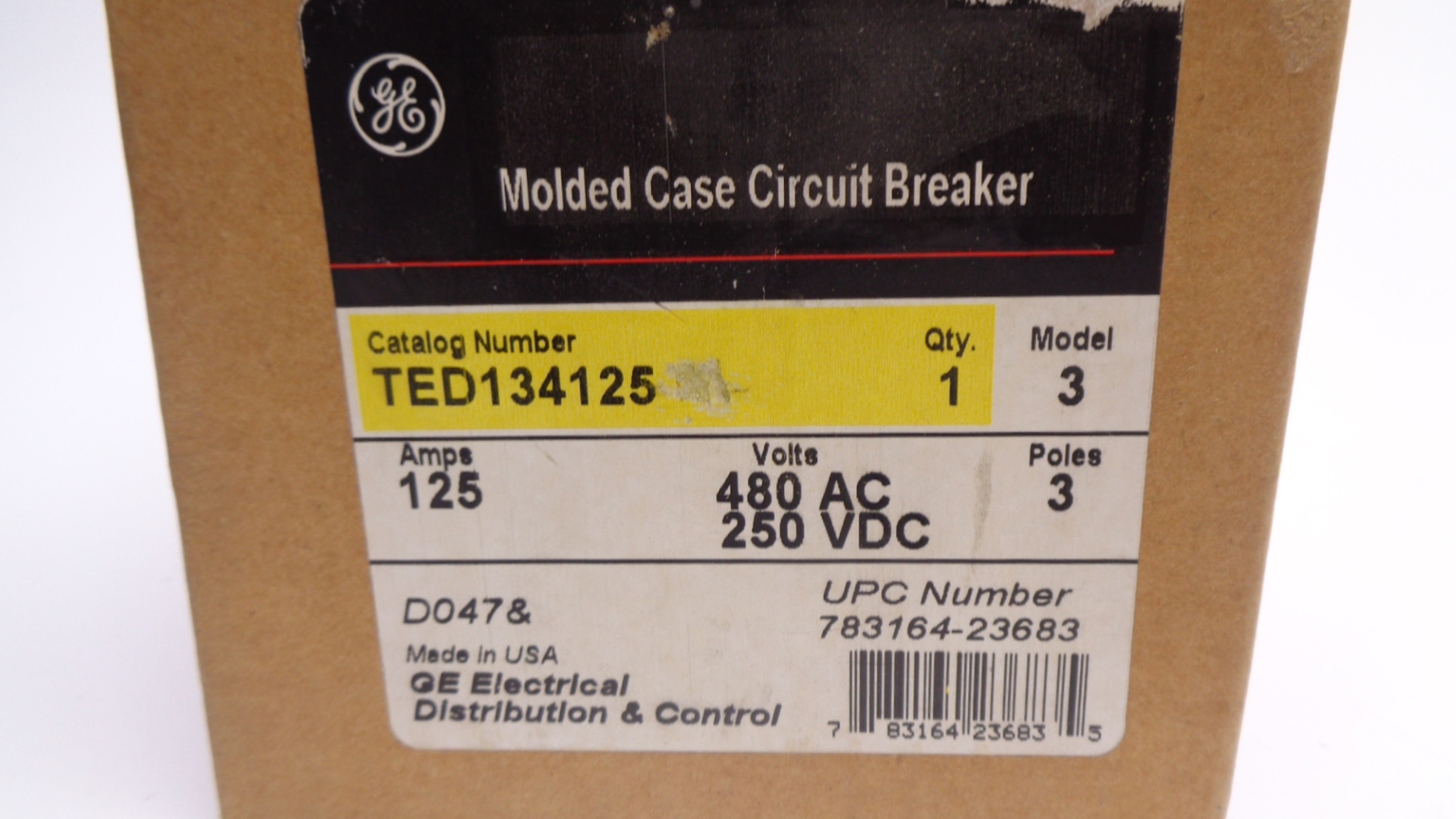 GENERAL ELECTRIC TED134125 125A 480V NSMP