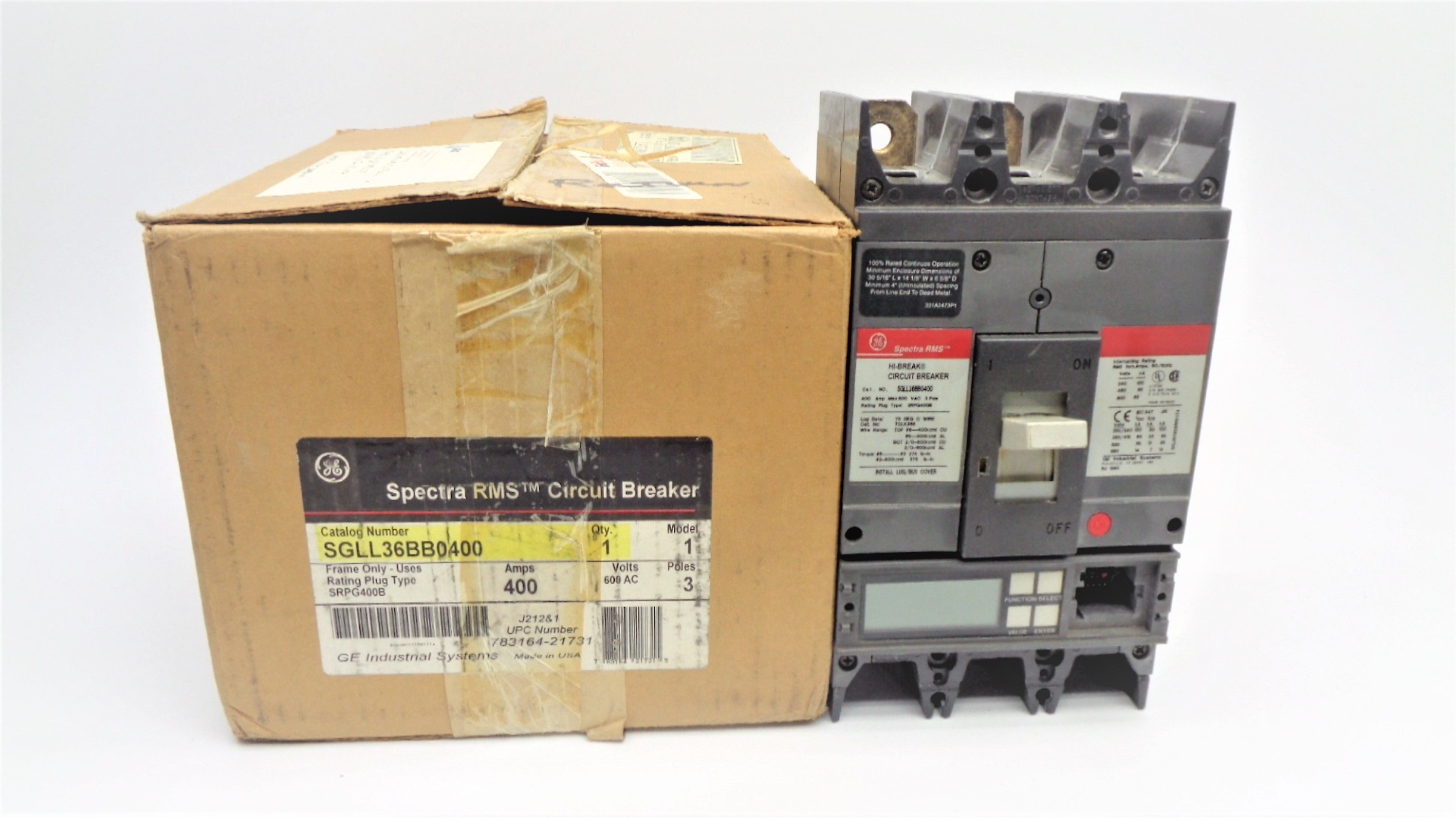 GENERAL ELECTRIC SGLL36BB0400 400A 600V NSMP