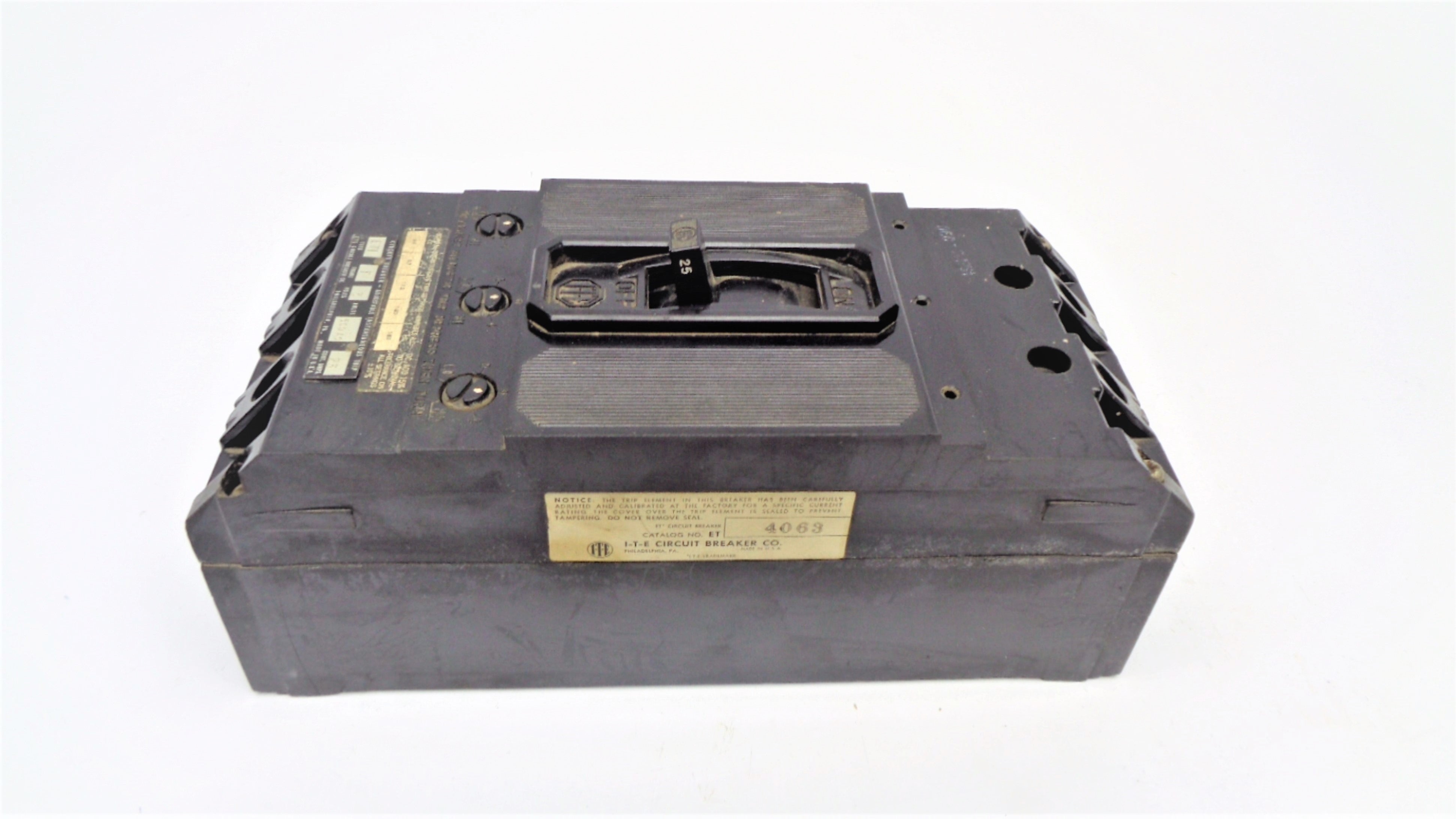 SIEMENS ET4063 25A 600V UNMP