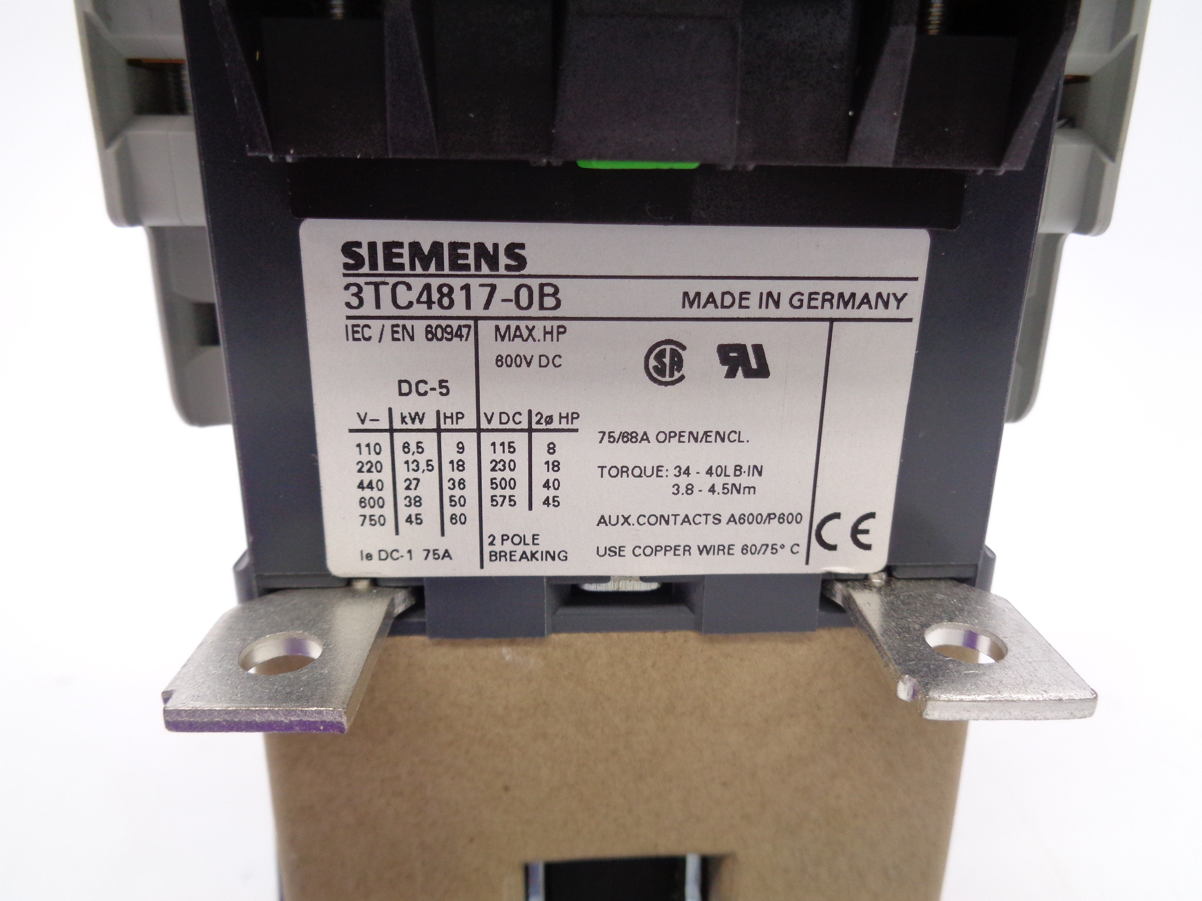 SIEMENS 3TC4817-0B 110V NSNP