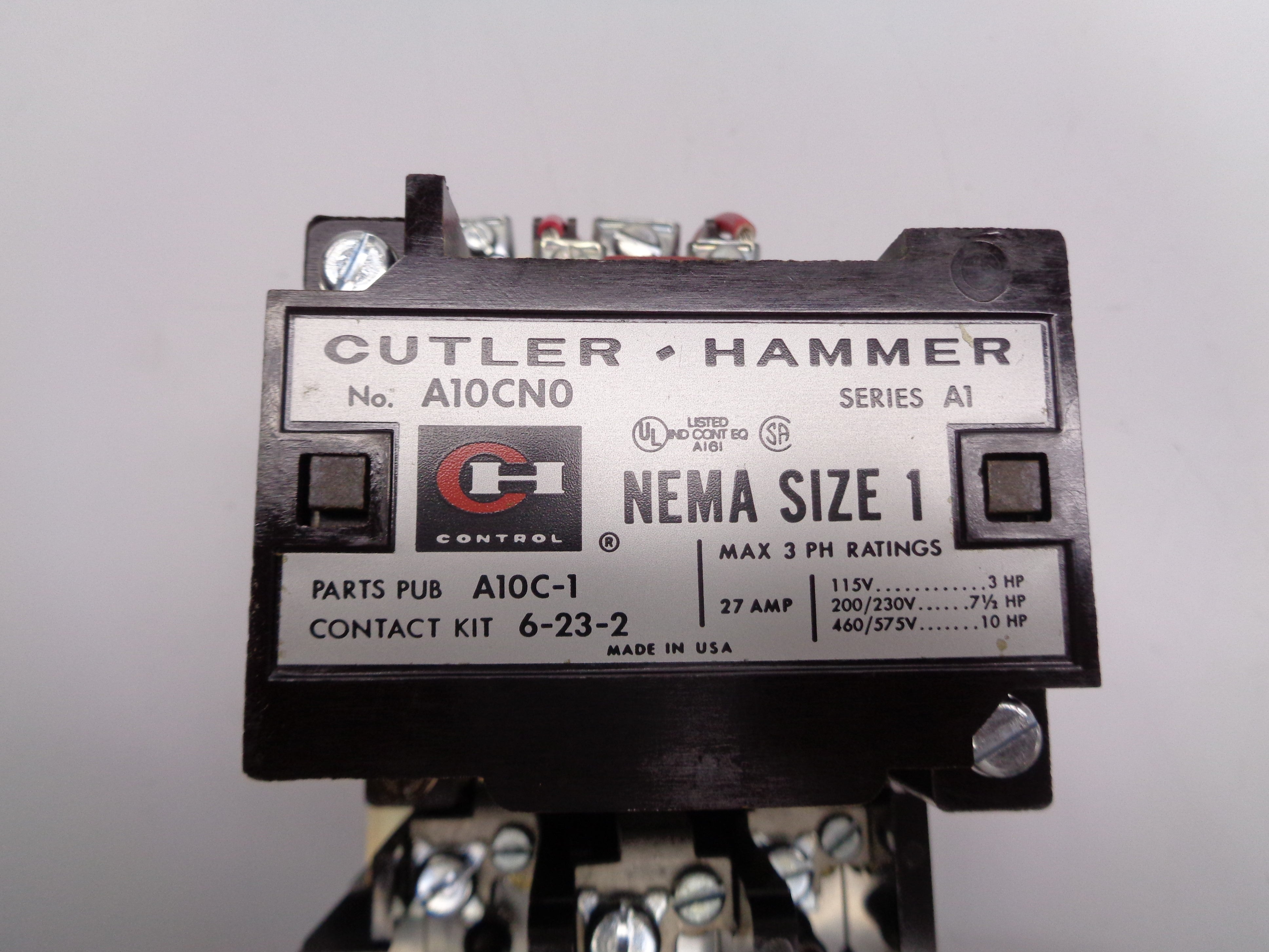 CUTLER HAMMER A10CNO SER. A1 NSNP