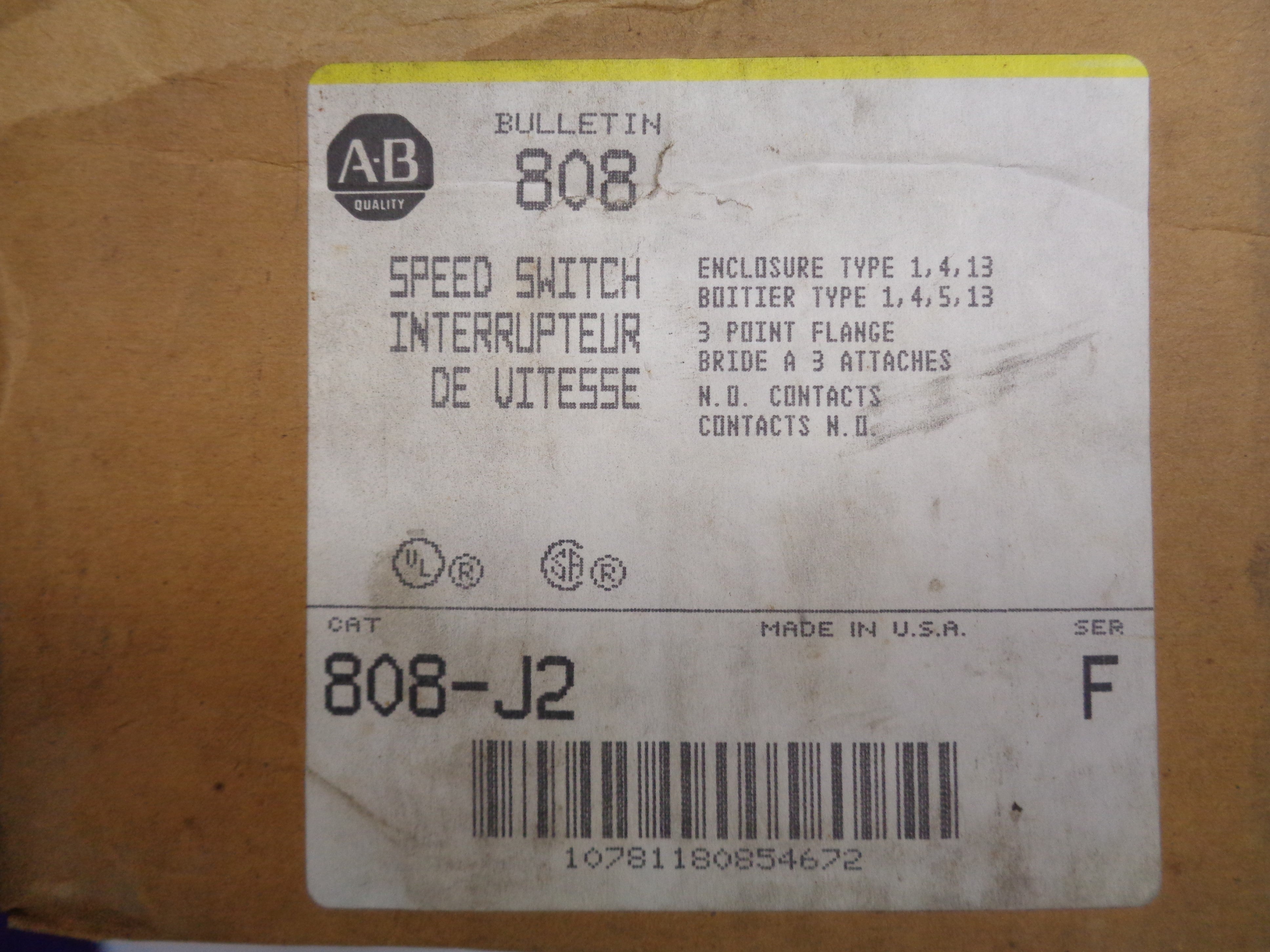 INDUSTRIAL SPARE PART 808-J2 SER. F NSMP