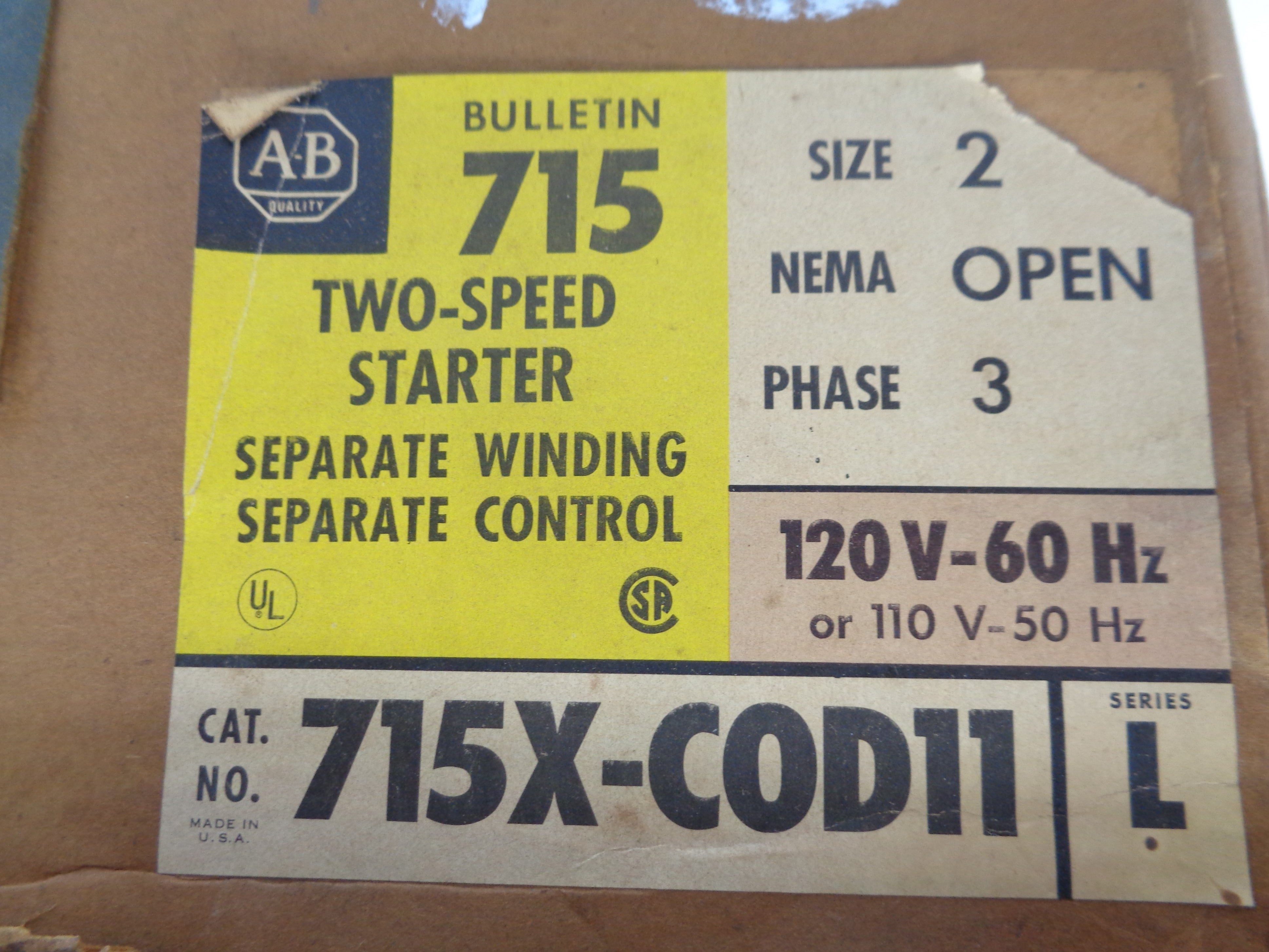 INDUSTRIAL SPARE PART 715X-COD11 SER. L NSMP