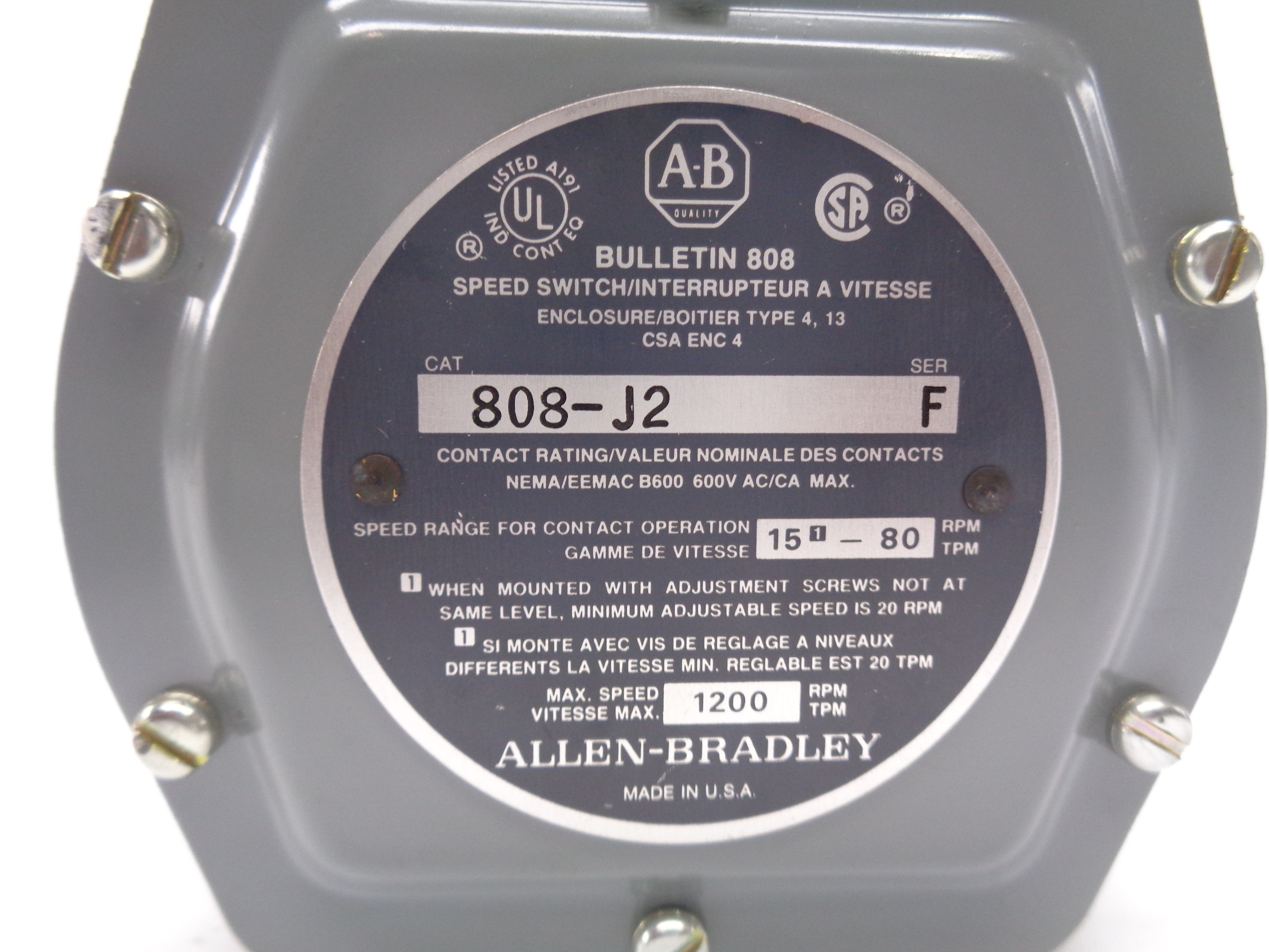 INDUSTRIAL SPARE PART 808-J2 SER. F NSNP