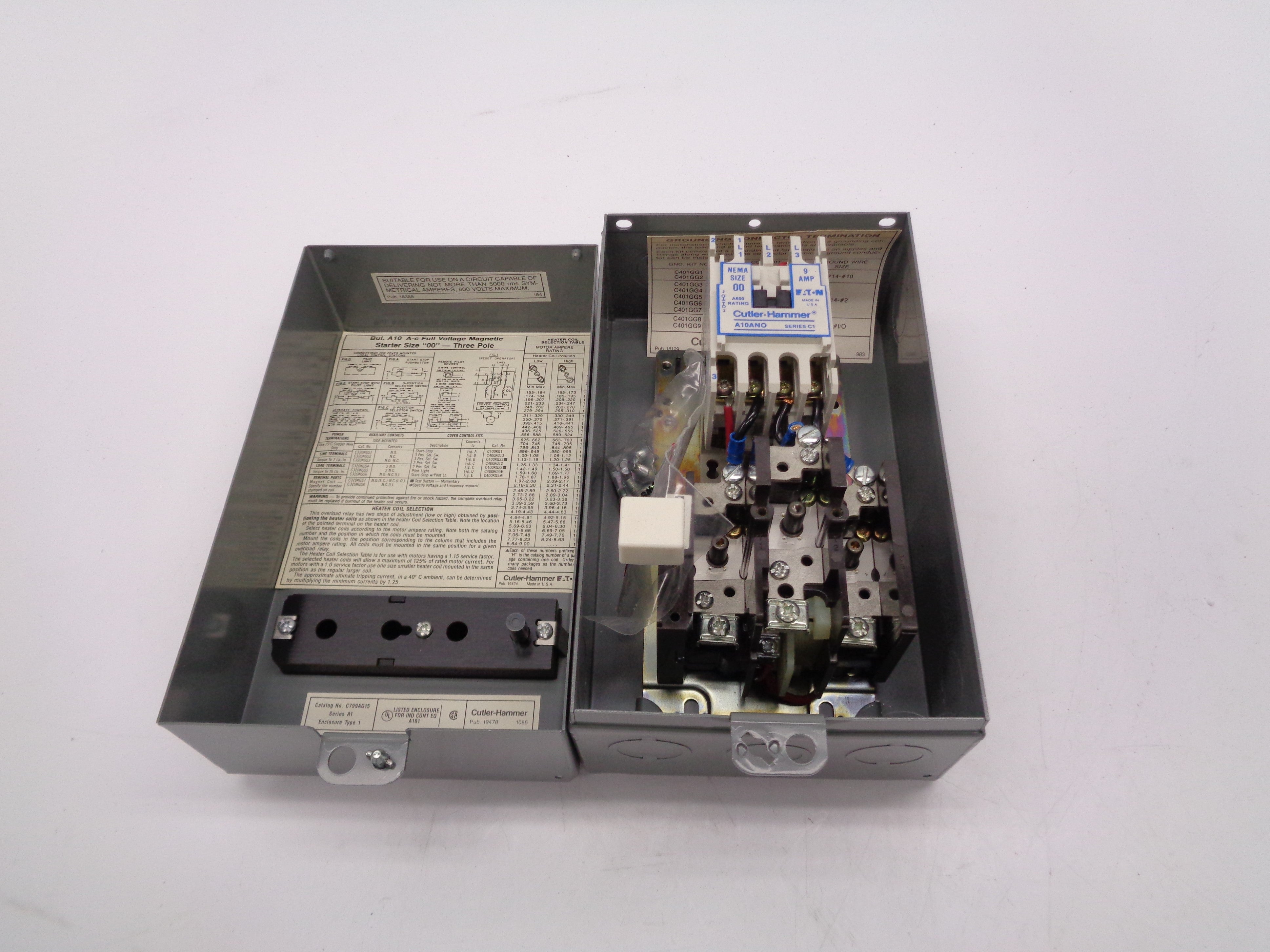 CUTLER HAMMER C799AG15 SER. A1 NSNP