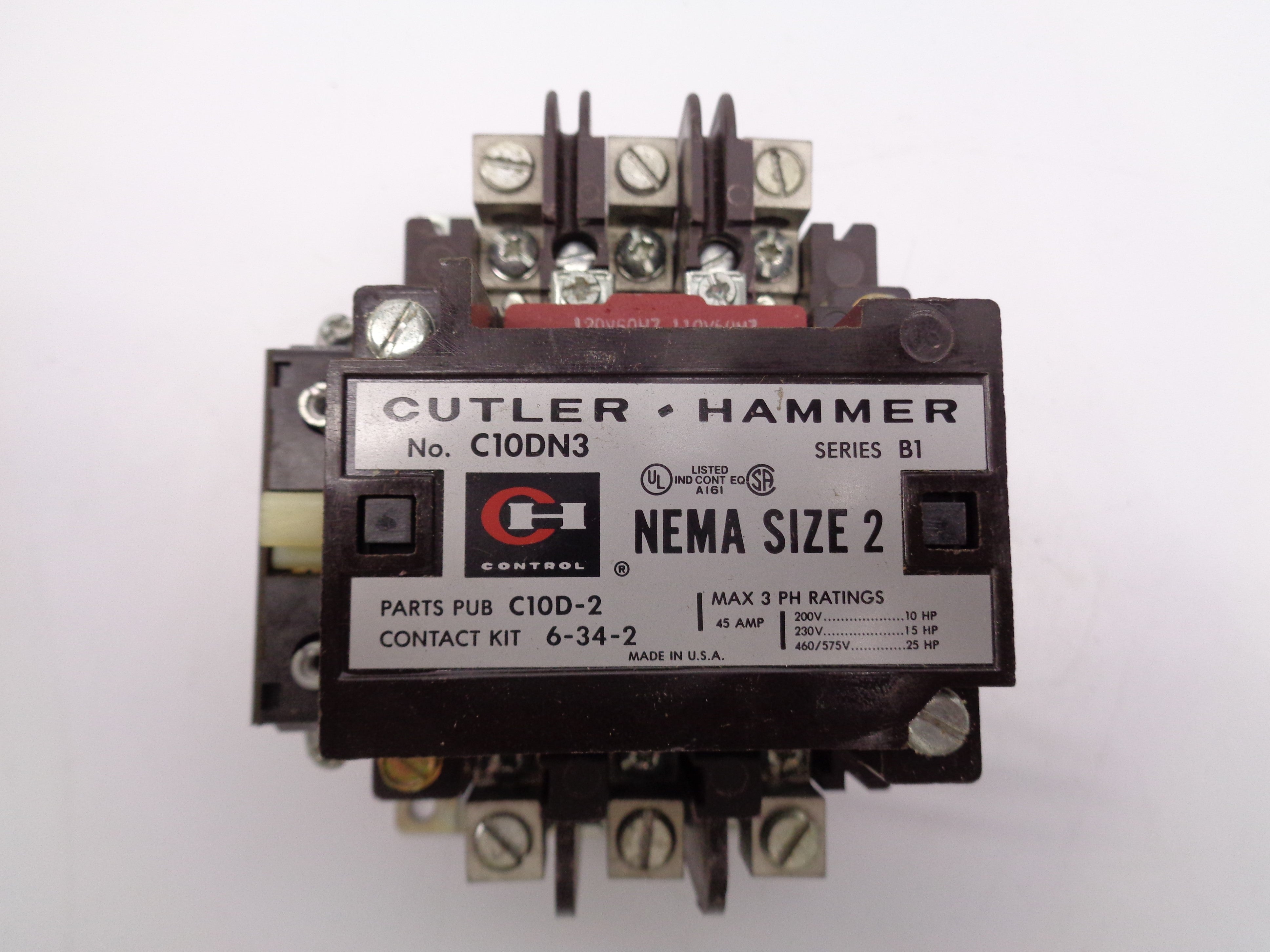 CUTLER HAMMER C10DN3 SER. B1 120V 45A NSNP