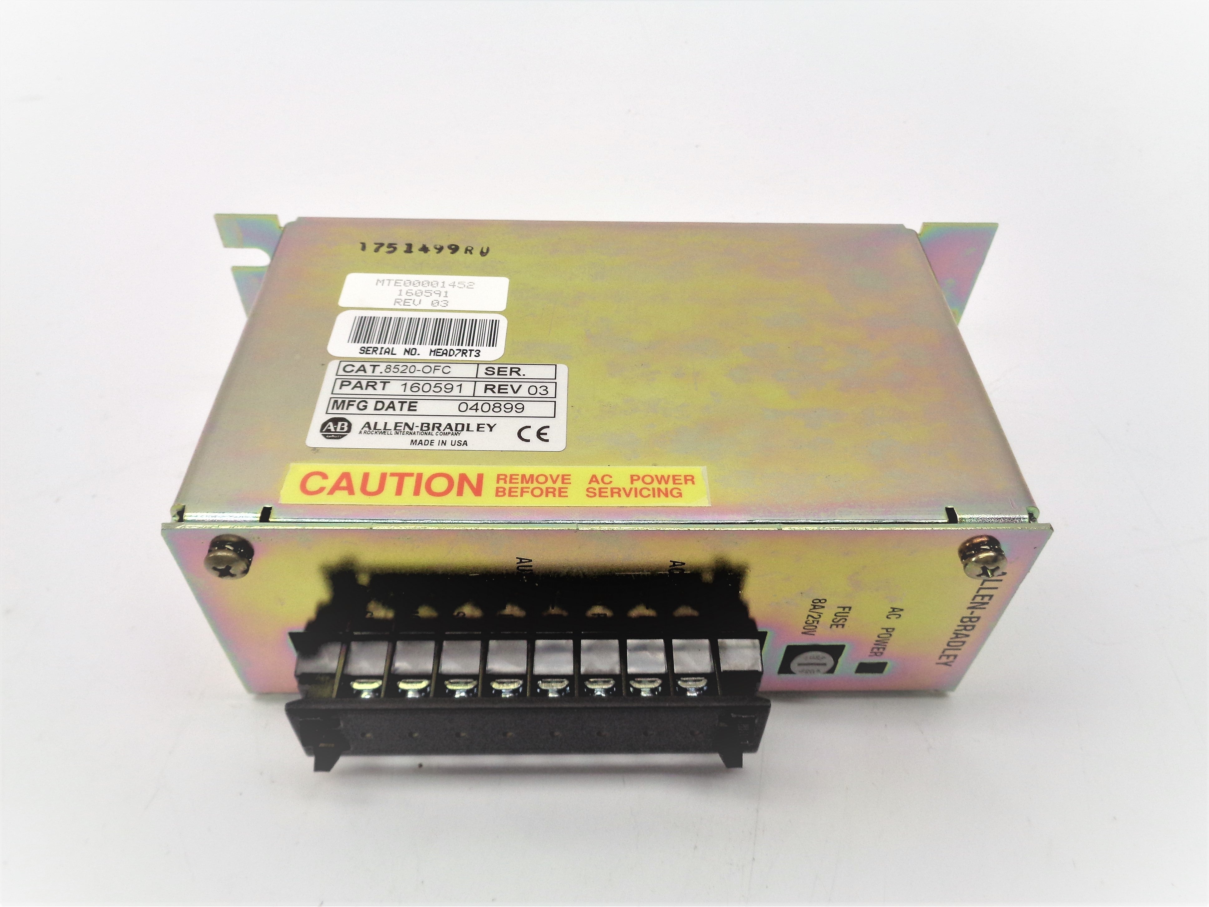 INDUSTRIAL SPARE PART 8520-OFC F/W 03 NSNP