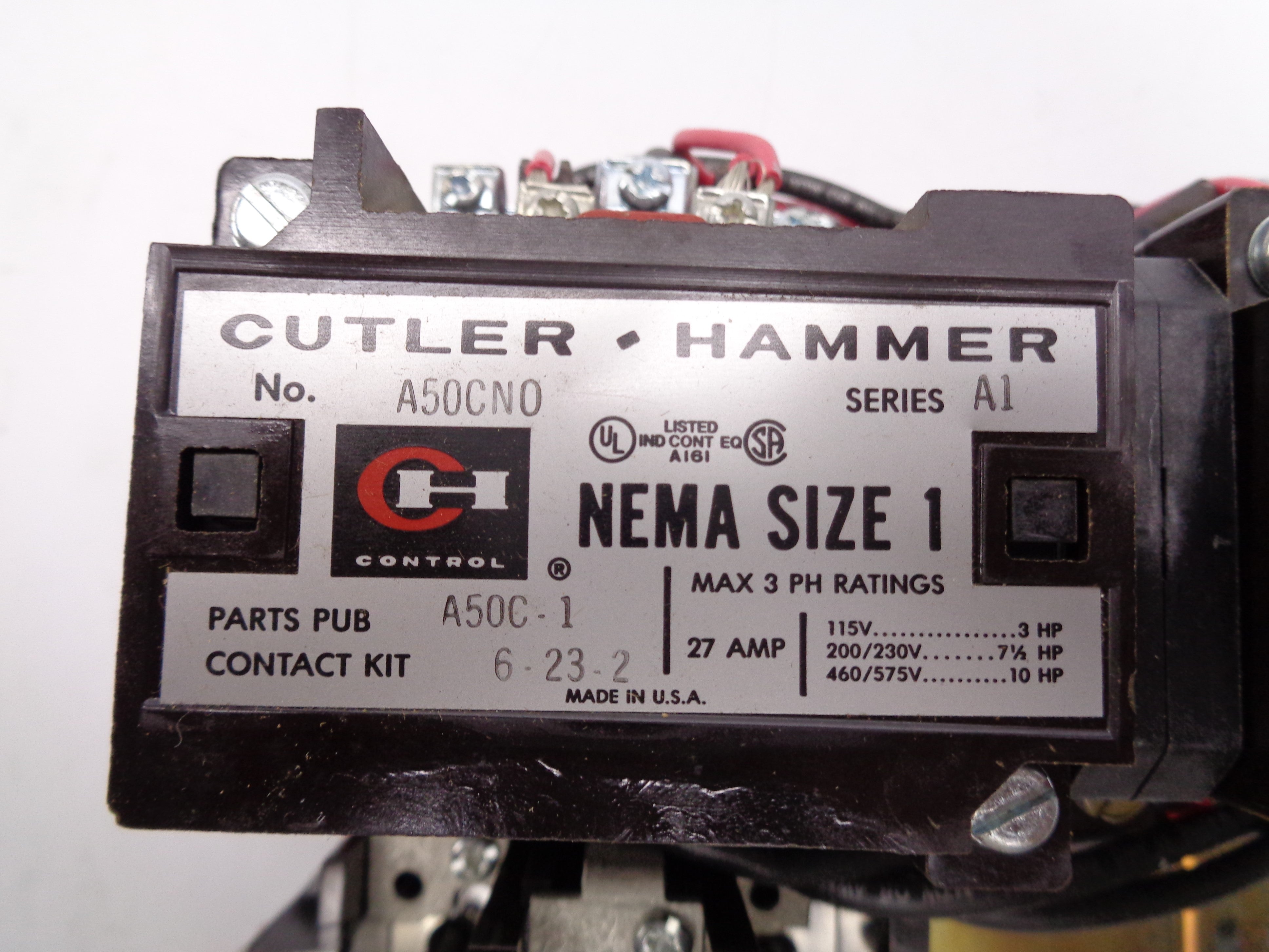 CUTLER HAMMER A50CNO SER. A1 NSNP