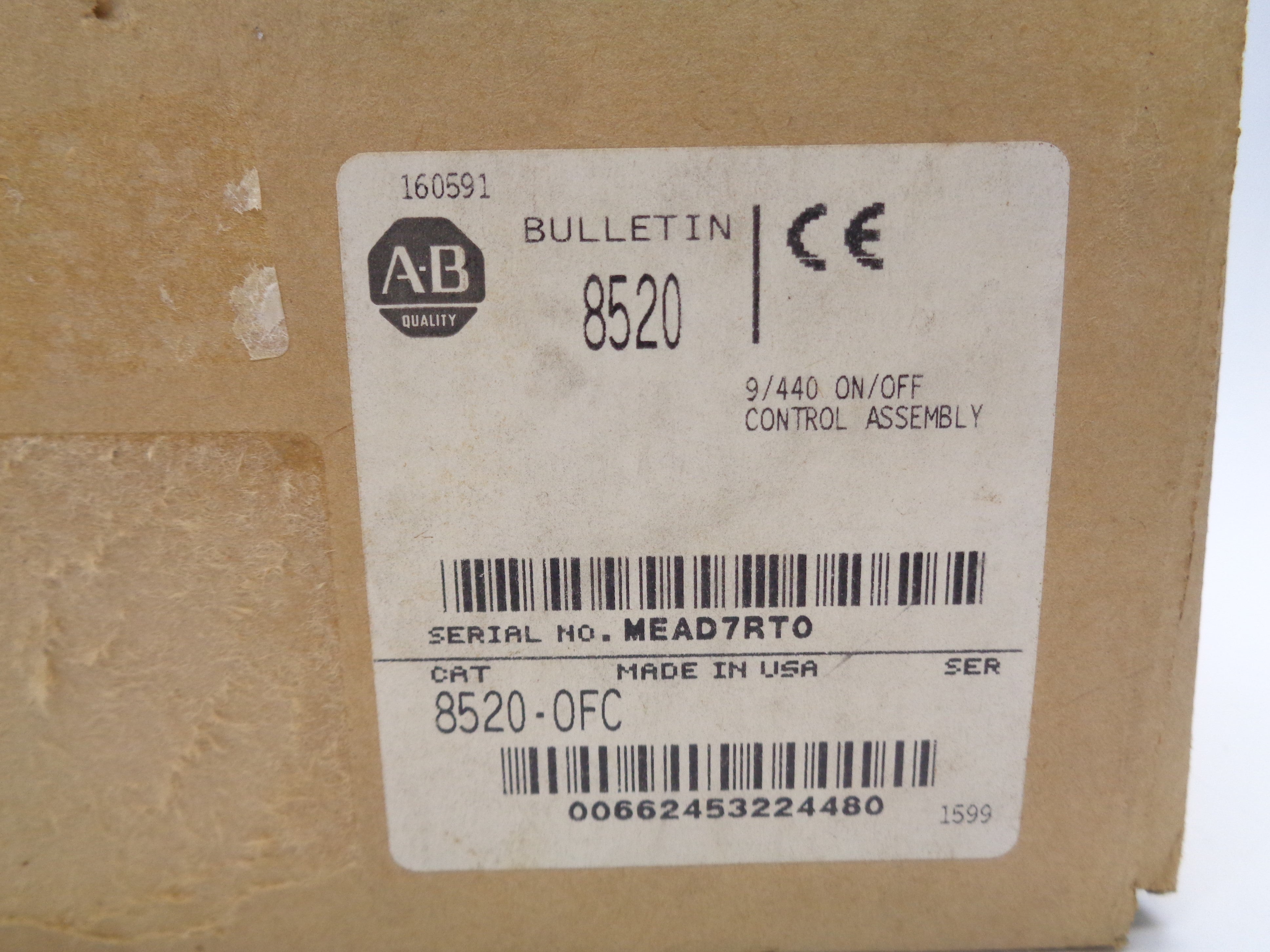 INDUSTRIAL SPARE PART 8520-OFC (BR/WH) NSMP