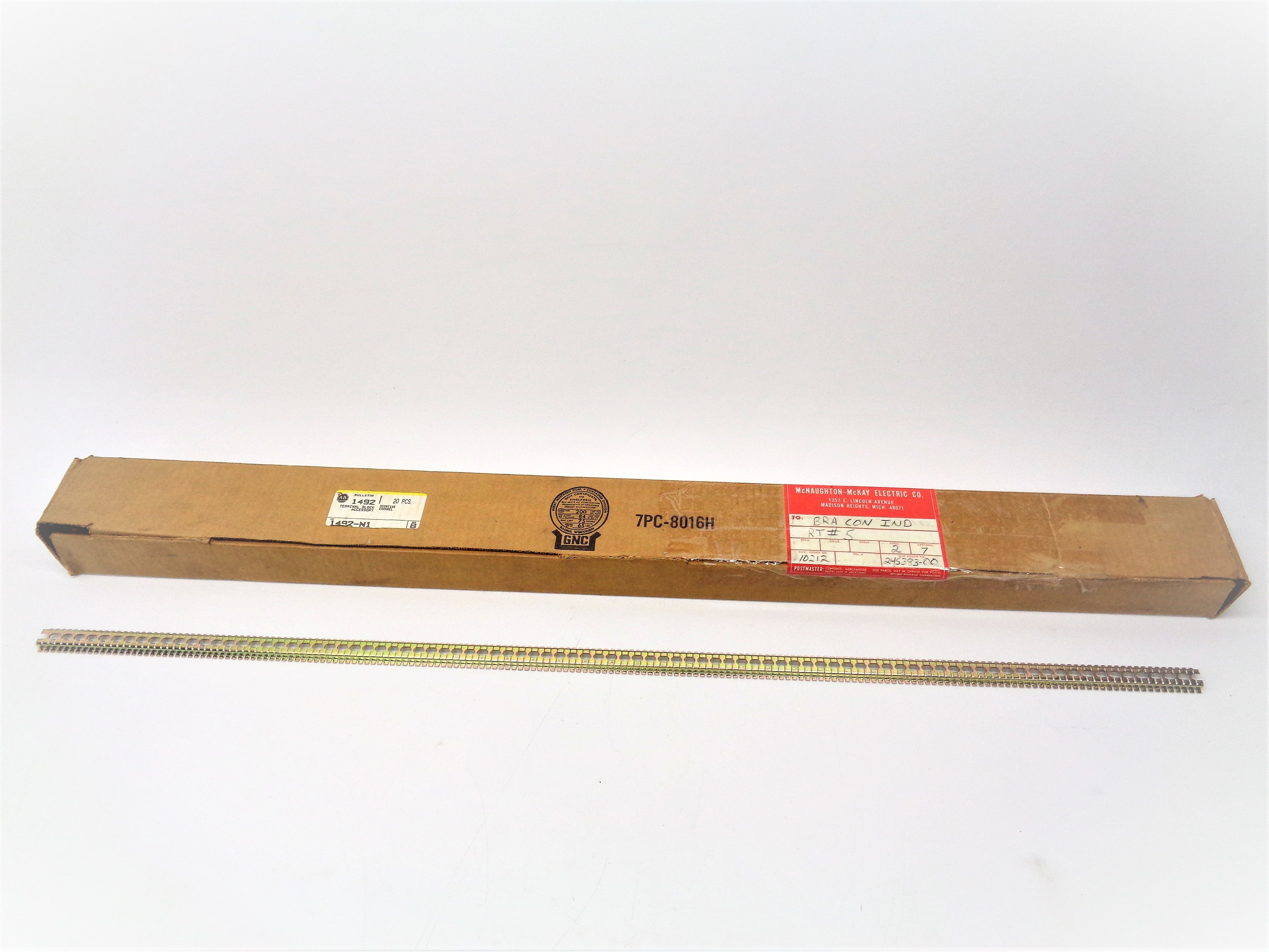 ALLEN BRADLEY 1492-N1 (PKG OF 20) SER. B (BR/YL) NSMP