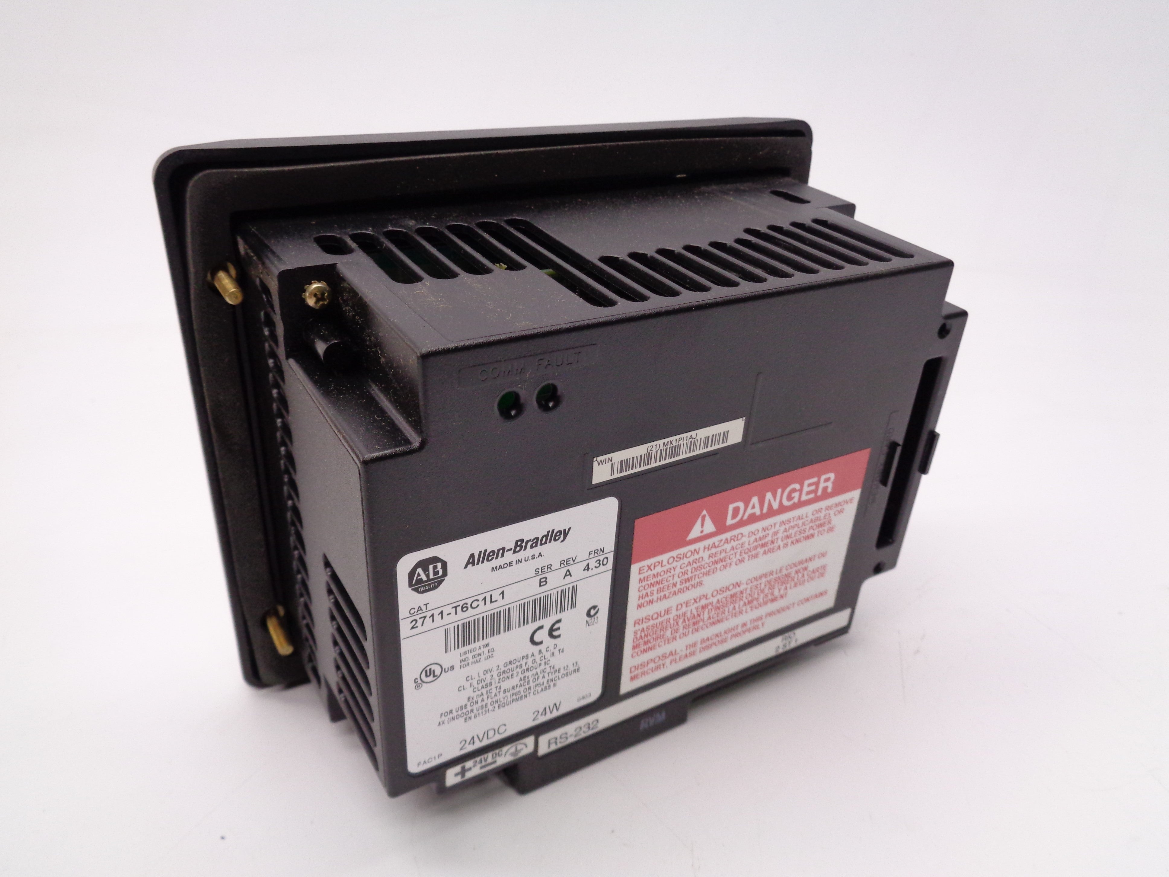 ALLEN BRADLEY 2711-T6C20L1 SER. B F/W 4.30 NSMP