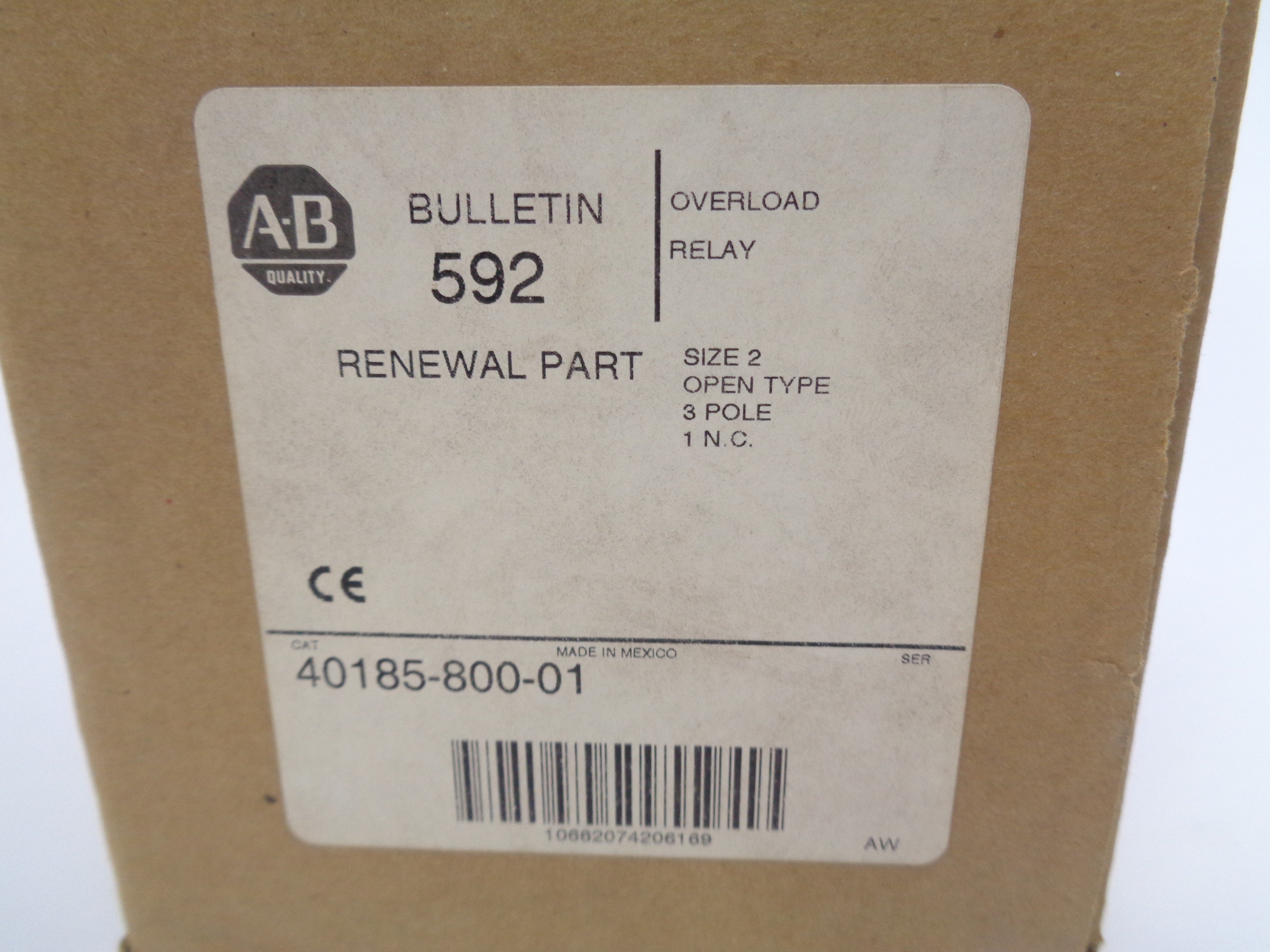 ALLEN BRADLEY 40185-800-01 120V (BR/WH) NSMP