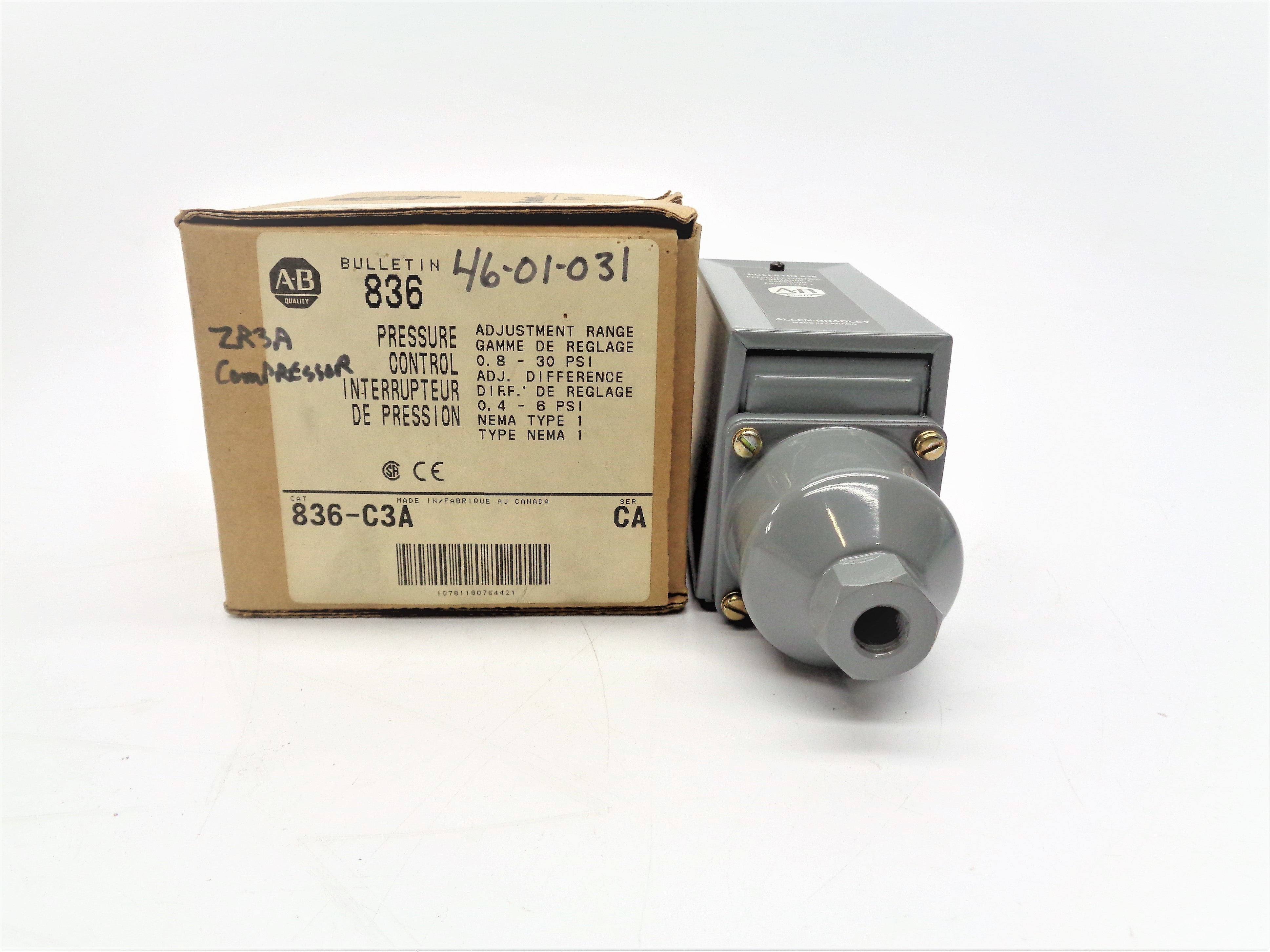 ALLEN BRADLEY 836-C3A SER. CA (BR/WH) NSMP