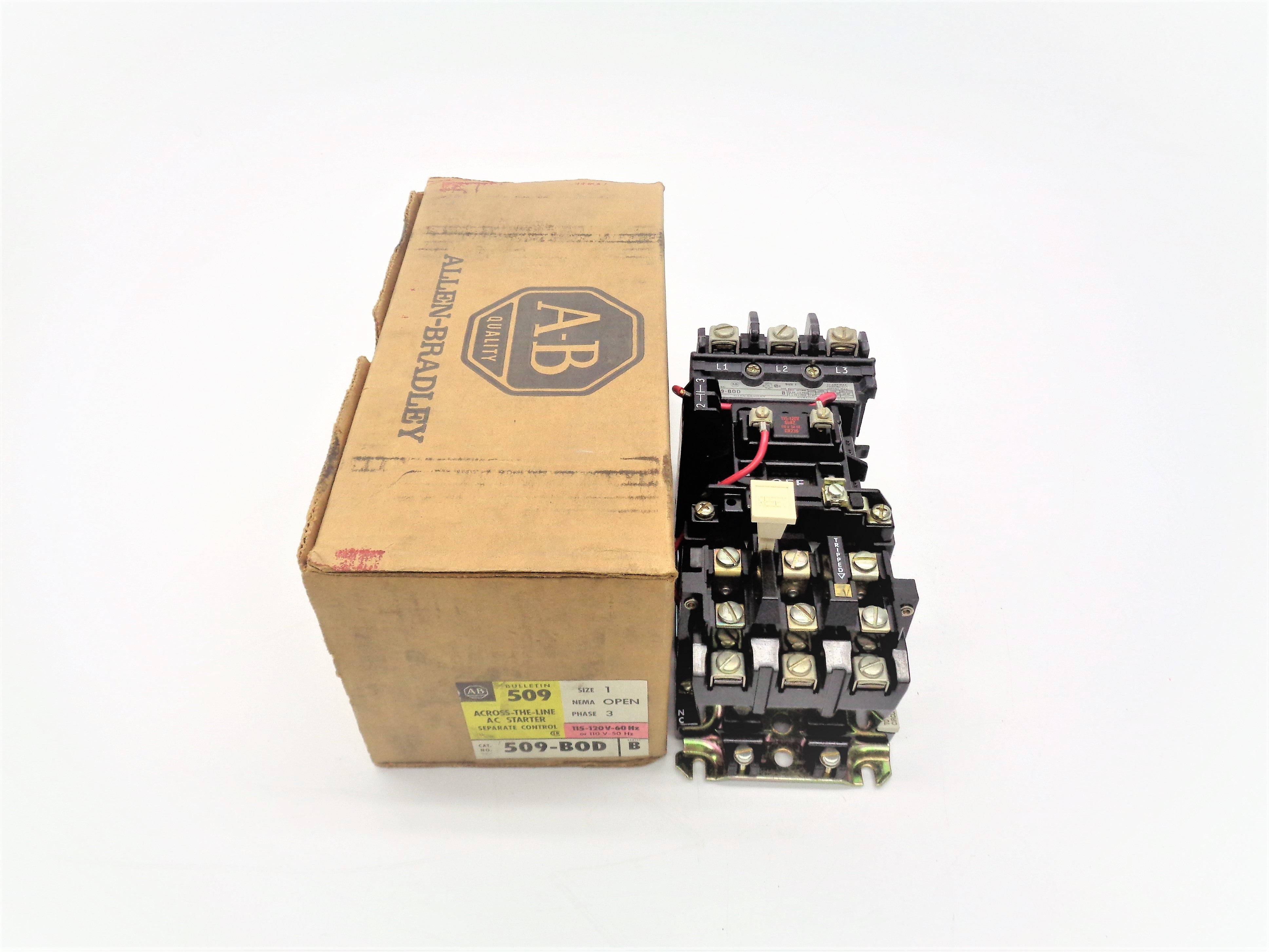 ALLEN BRADLEY 509-BOD SER. B (BR/YL) NSMP