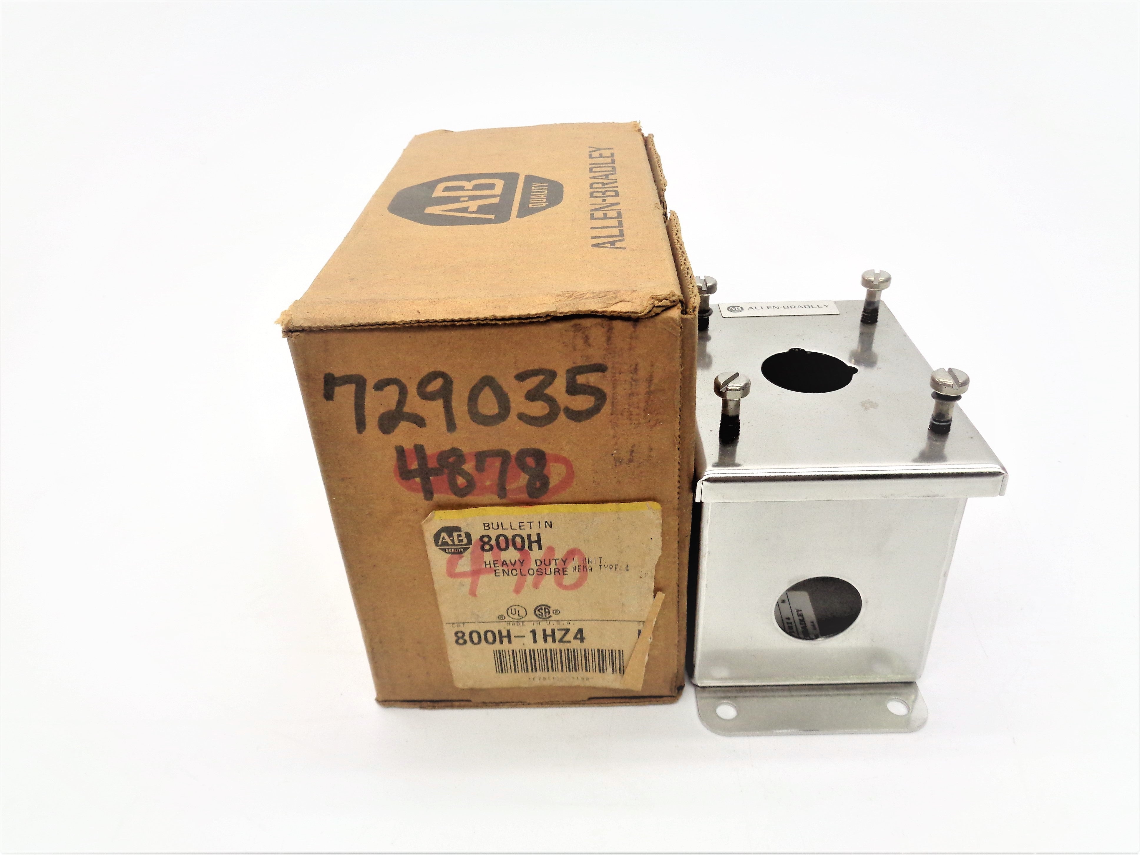 ALLEN BRADLEY 800H-1HZ4 SER. N (BR/YL) NSMP