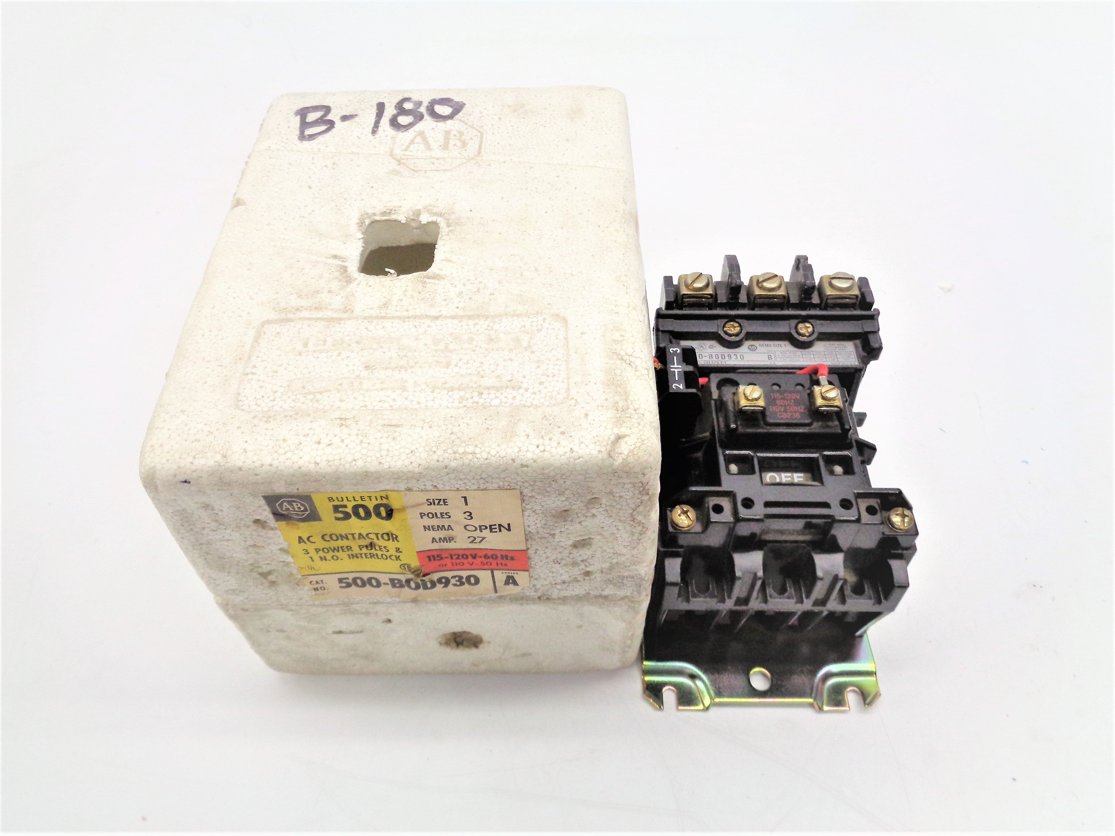 ALLEN BRADLEY 500-BOD930 SER. A 120V (WH/YL) NSMP