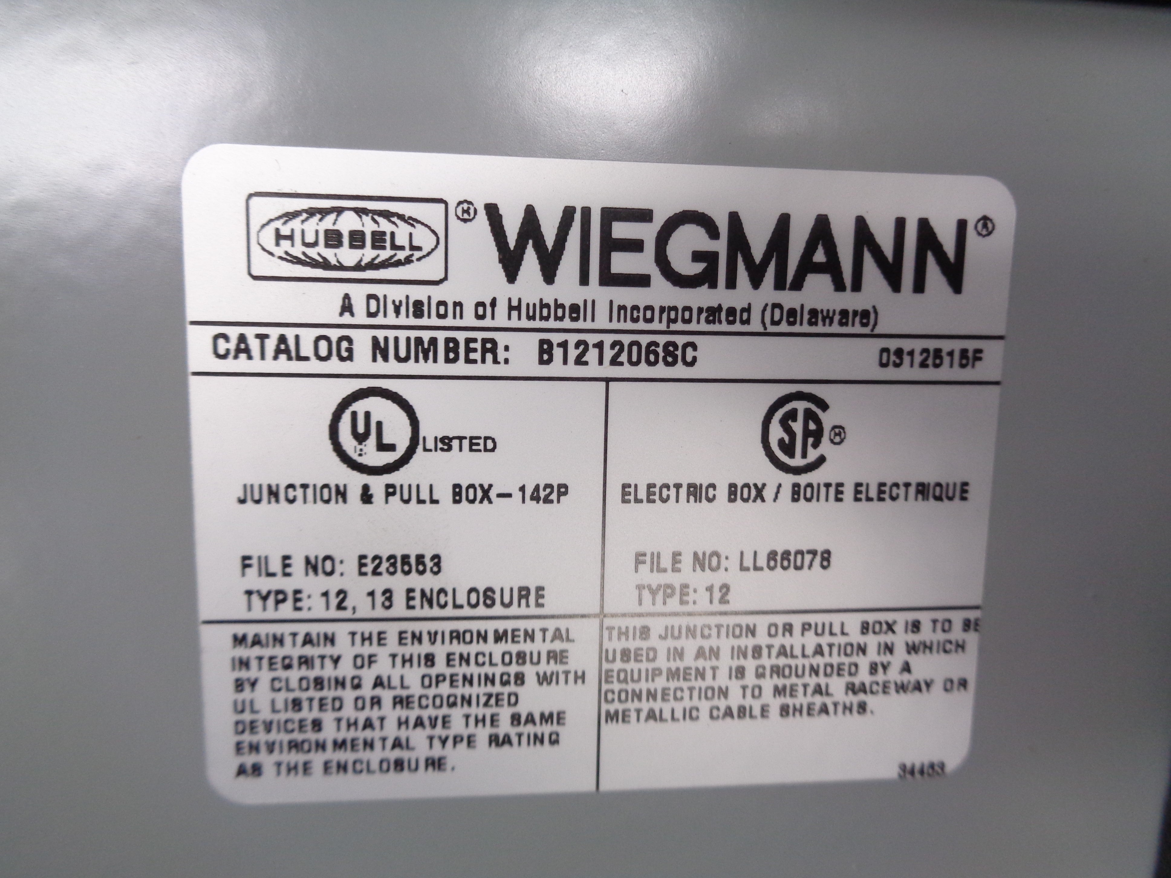 WIEGMANN B121206SC NSNP