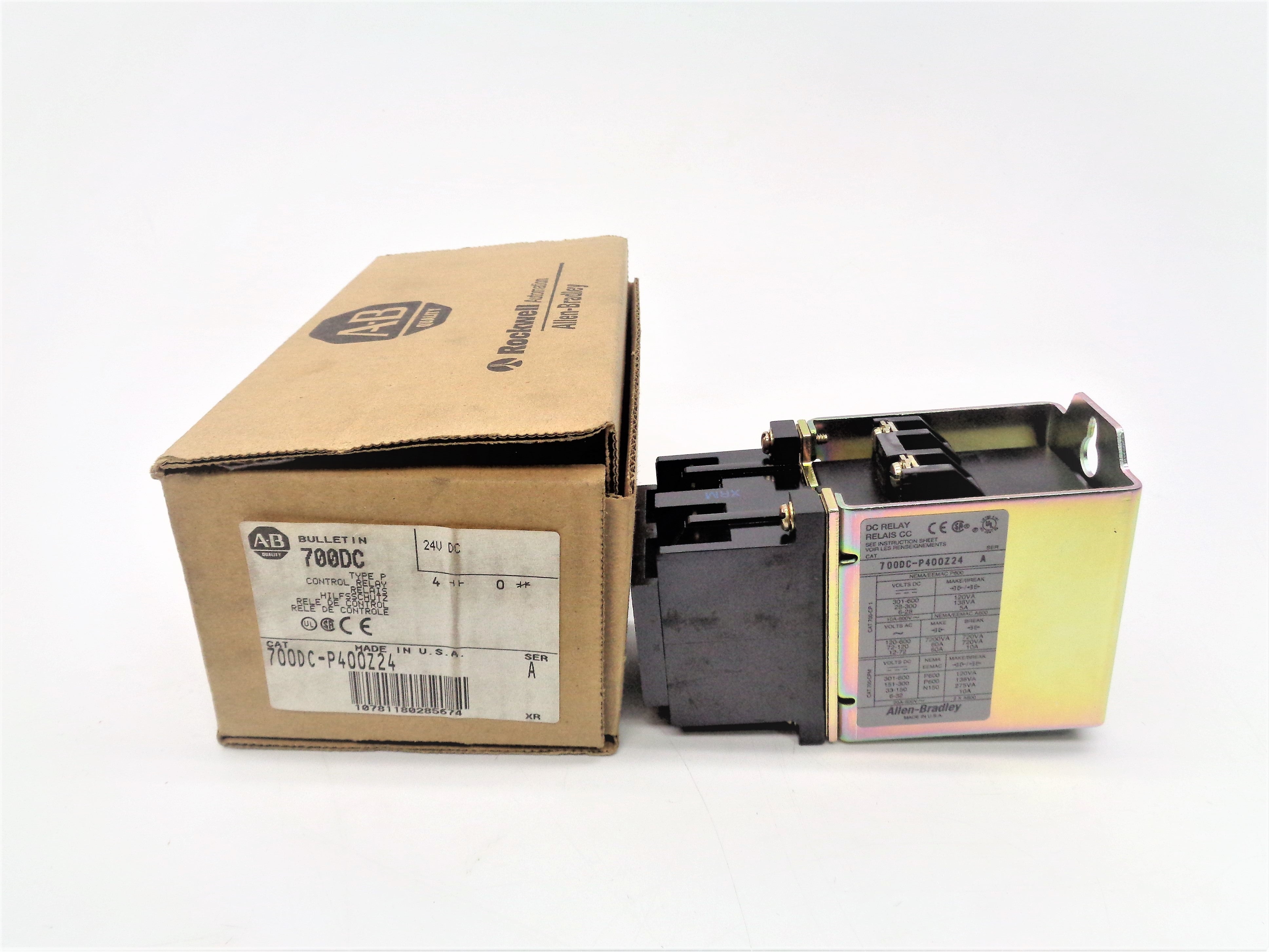 ALLEN BRADLEY 700DC-P400Z24 24VDC SER. A (BR/WH) NSMP