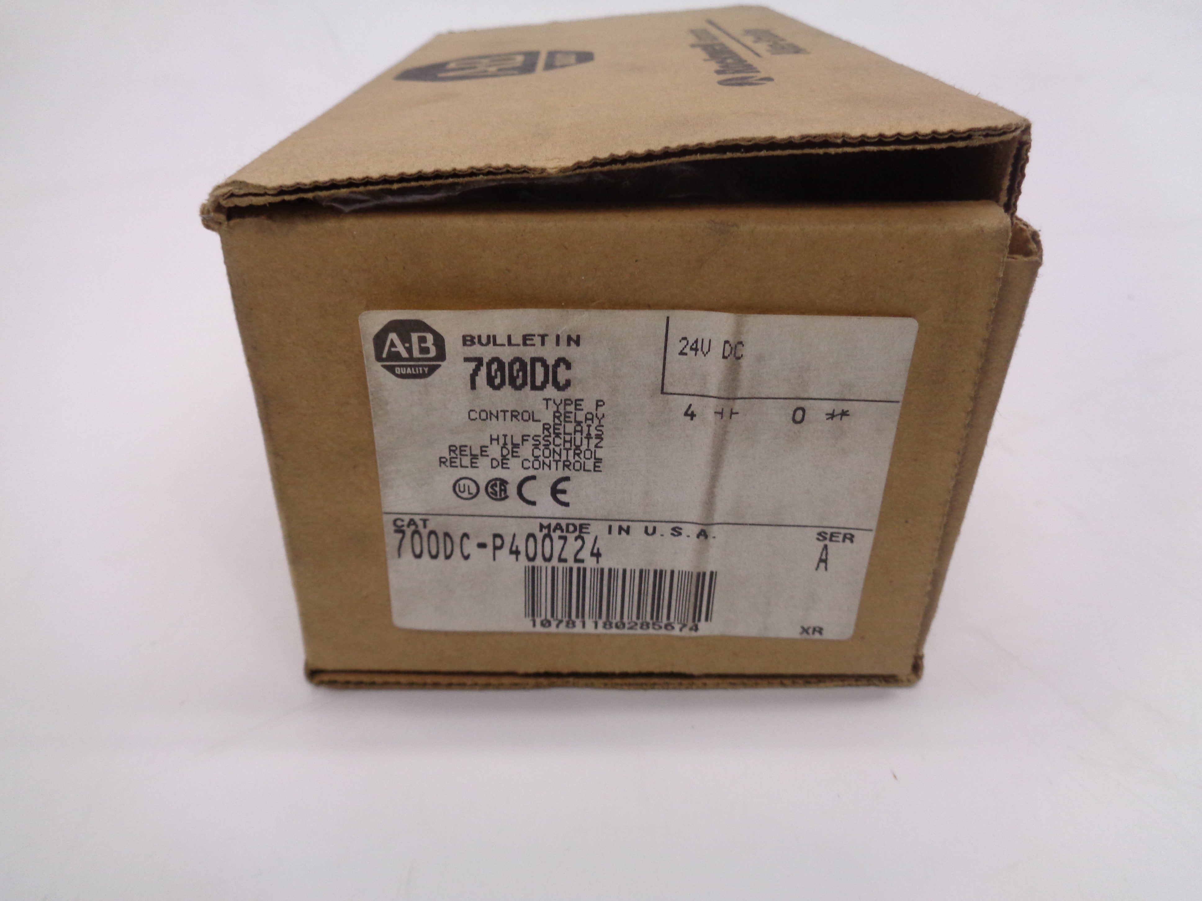 ALLEN BRADLEY 700DC-P400Z24 24VDC SER. A (BR/WH) NSMP