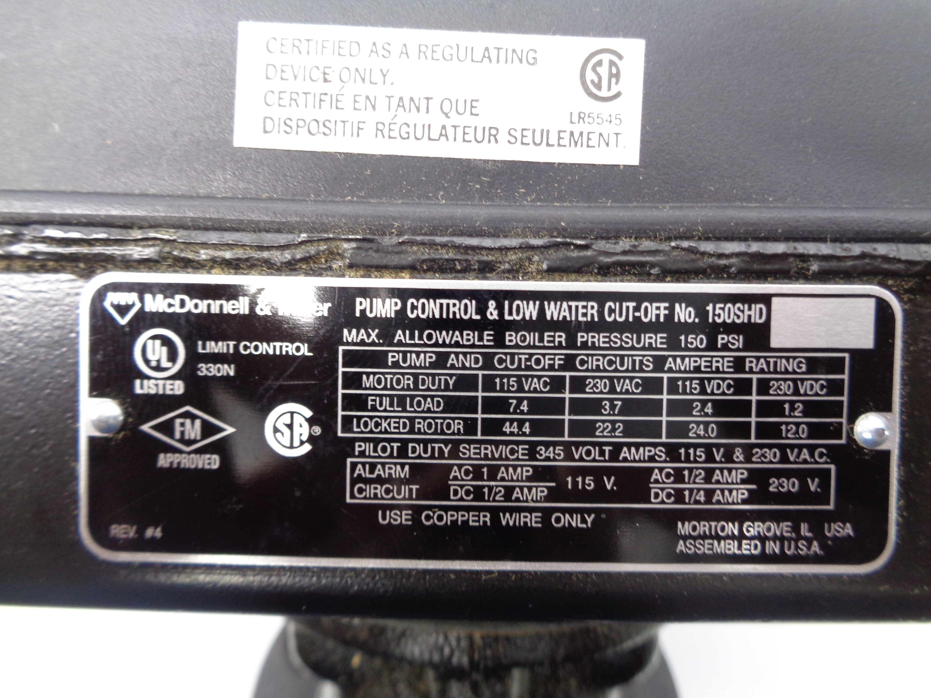 MCDONNELL & MILLER 150SHD (AS PICTURED) NSNP