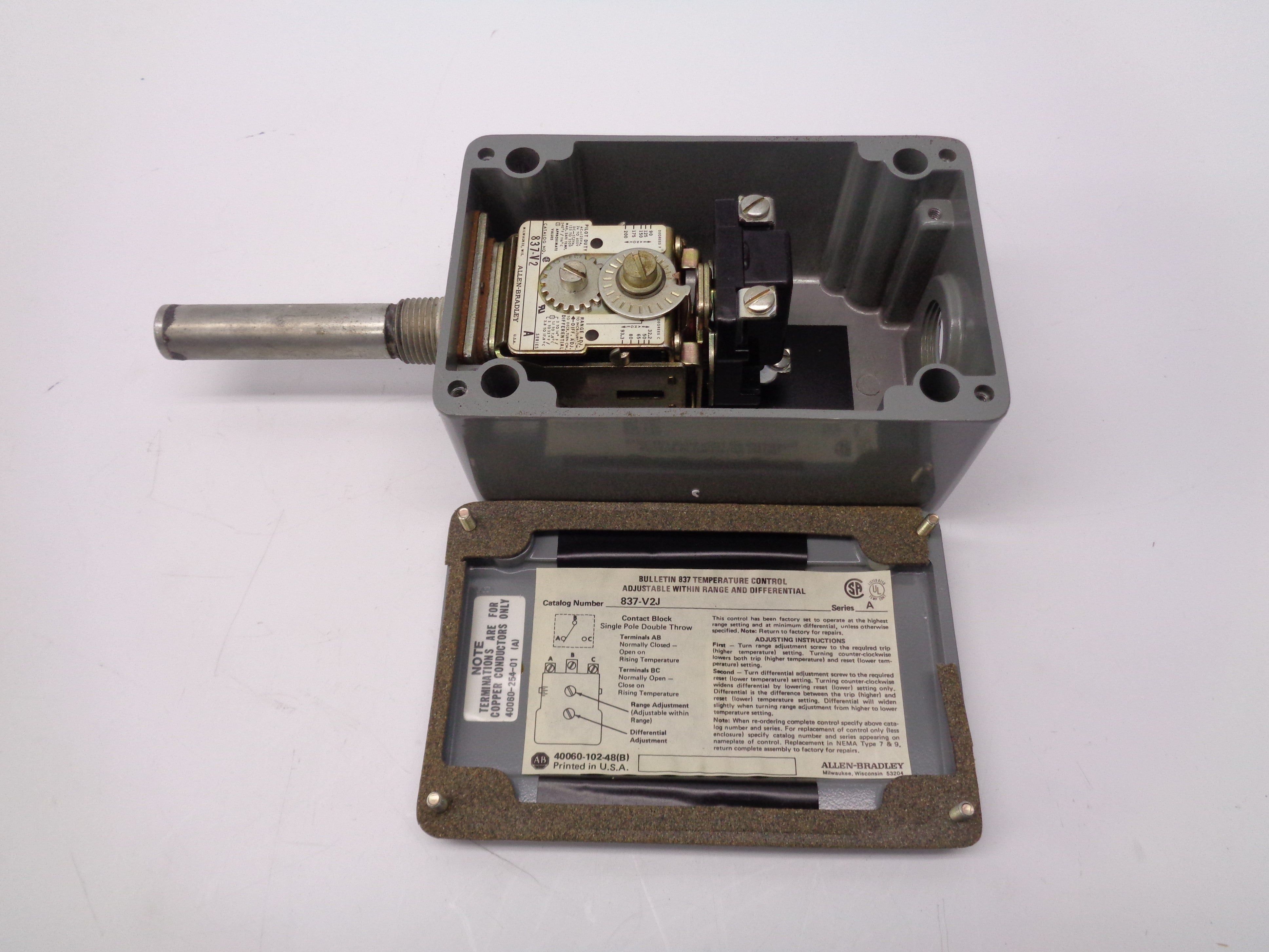 ALLEN BRADLEY 837-V2J SER. A (BR/YL) NSMP