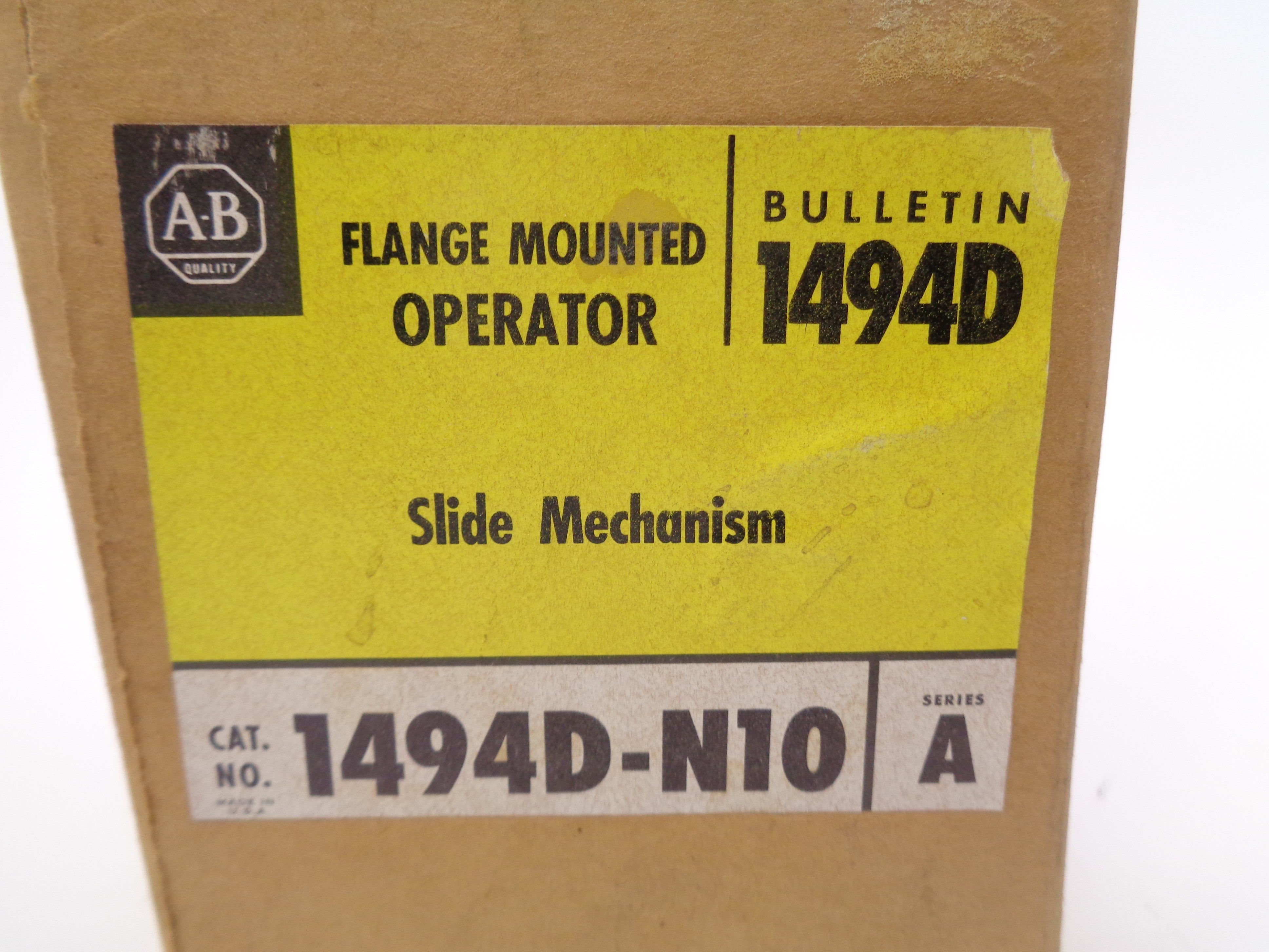 ALLEN BRADLEY 1494D-N10 SER. A (BR/YL) NSMP