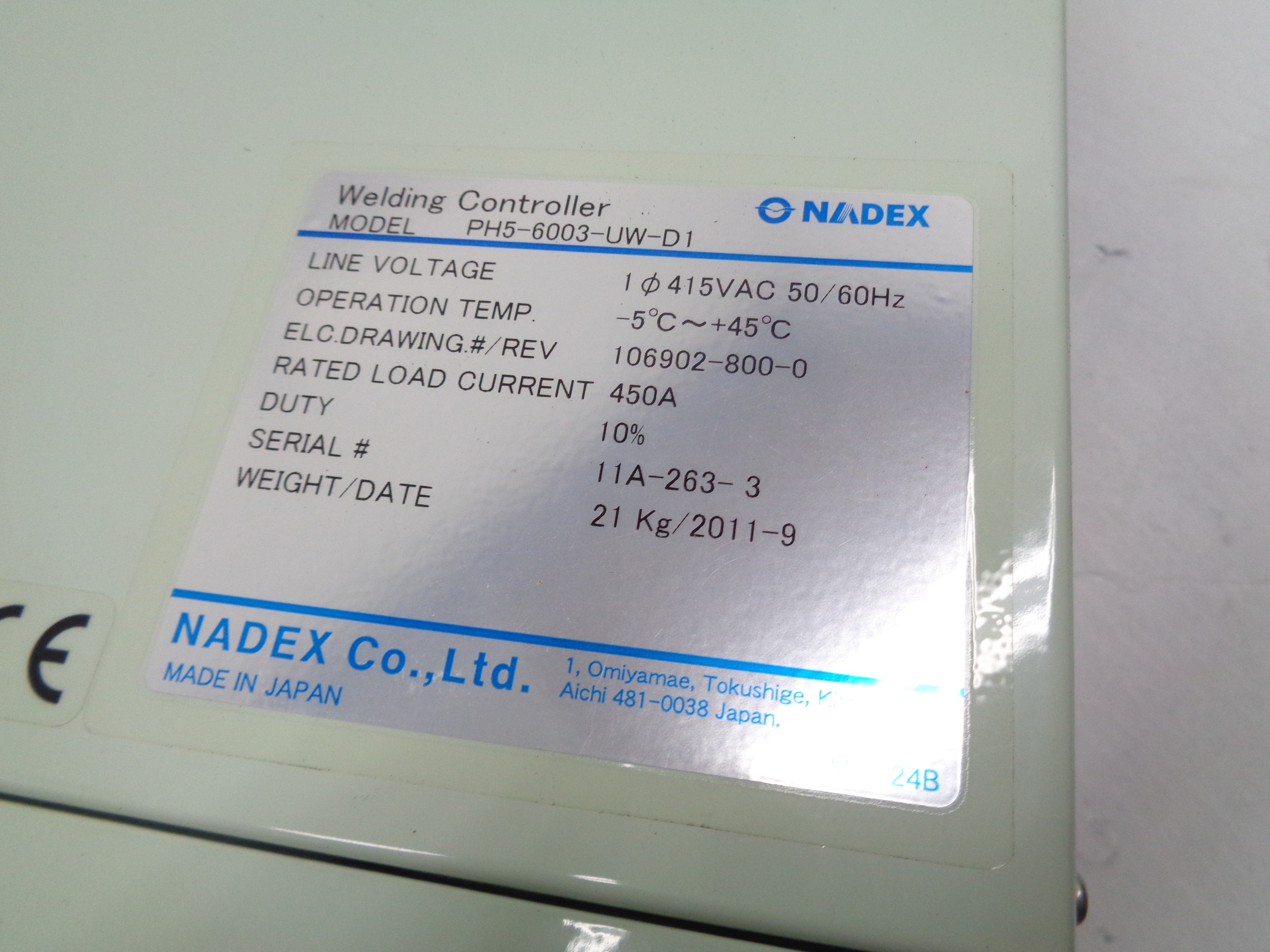 NADEX PH5-6003-UW-D1 NSNP