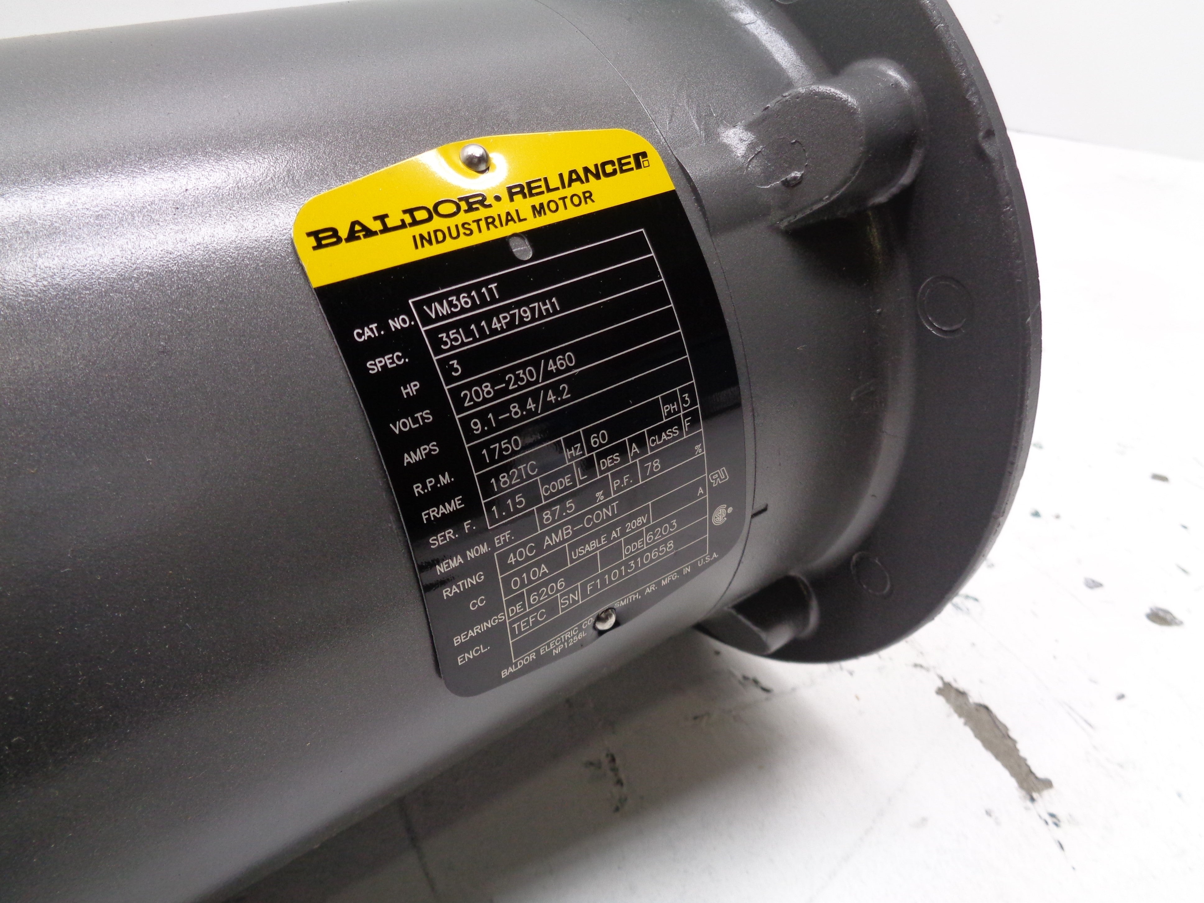 BALDOR VM3611T SER. F NSMP