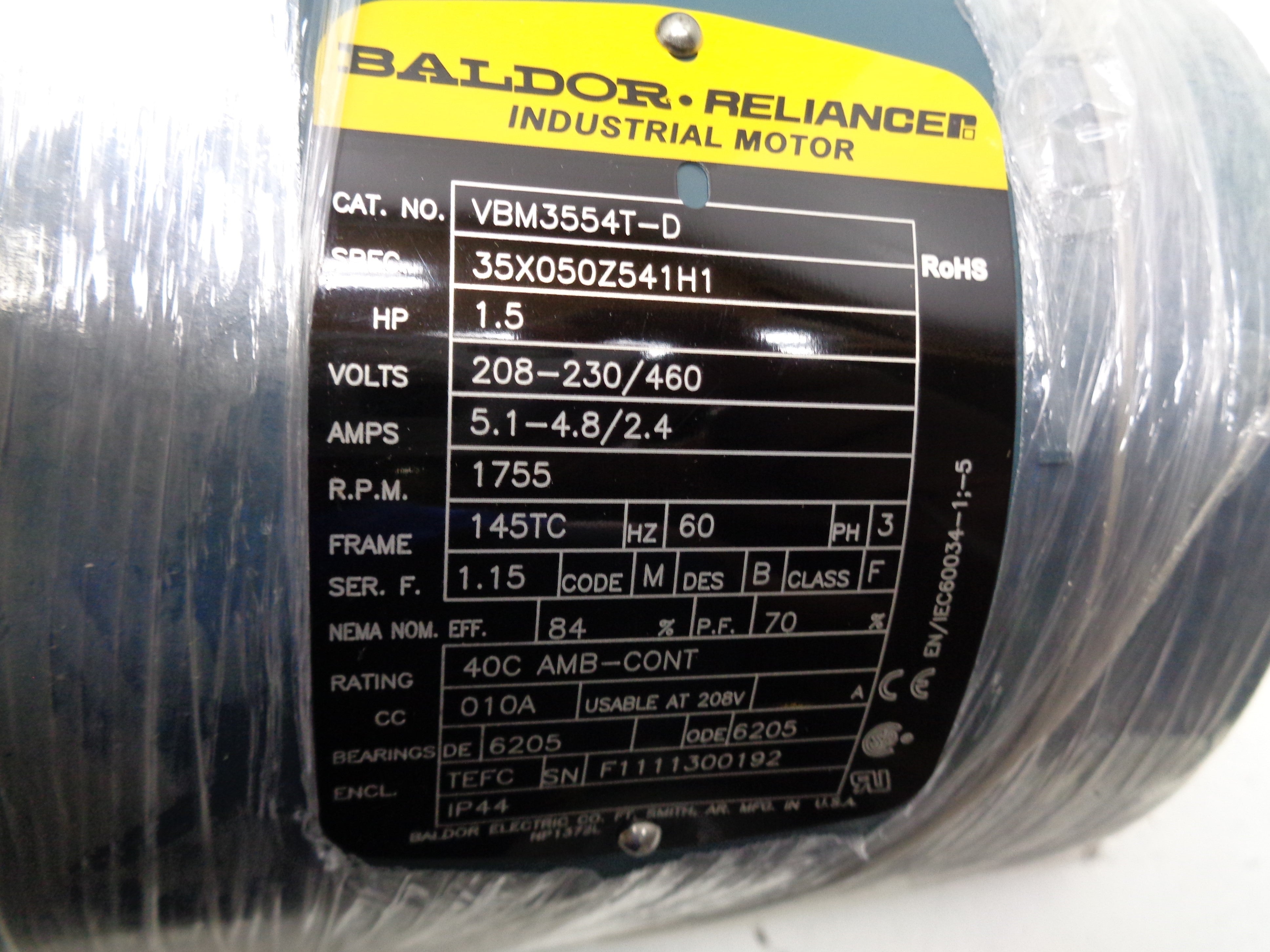 BALDOR VBM3554T-D NSMP