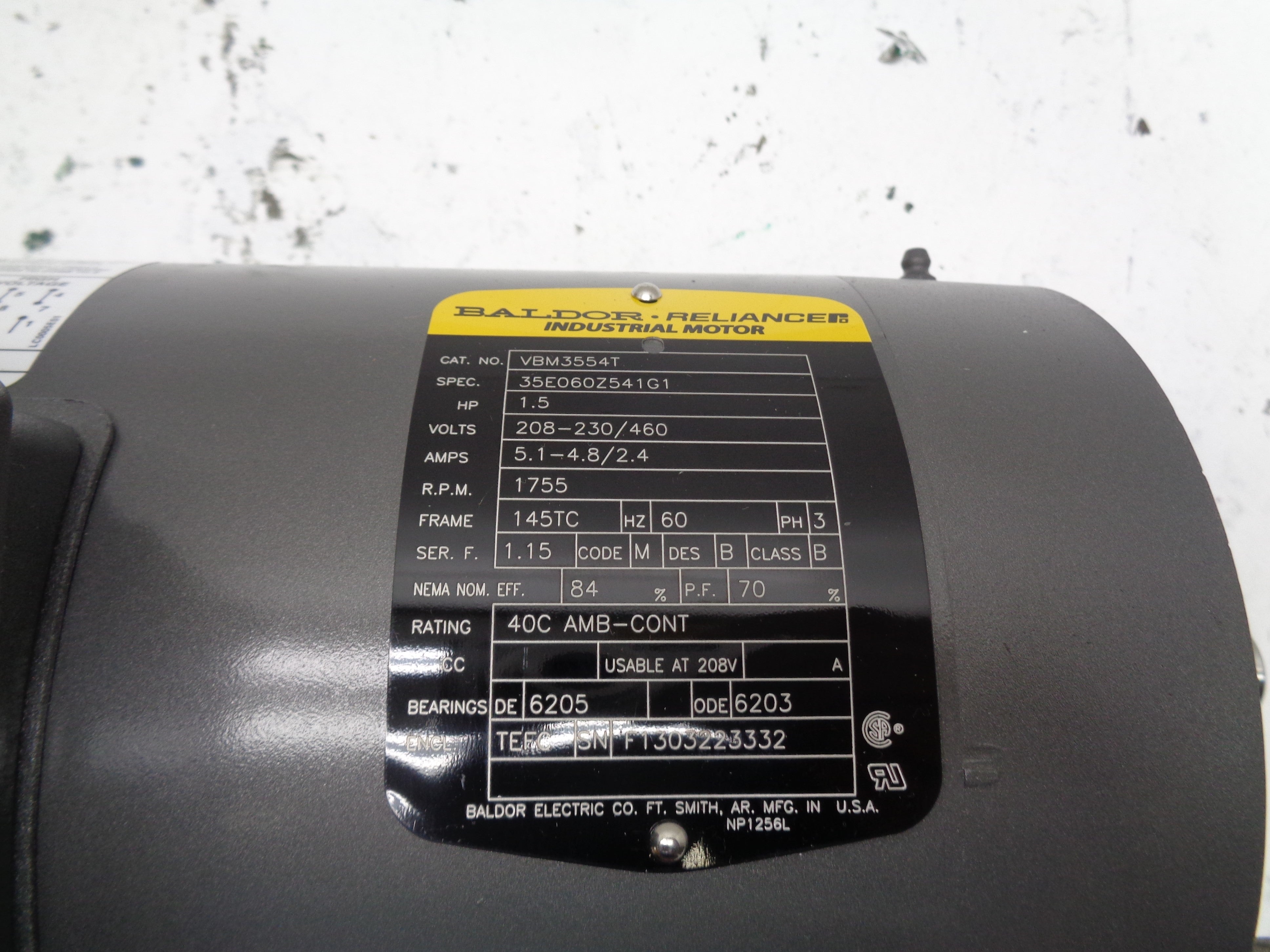BALDOR VBM3554T NSMP