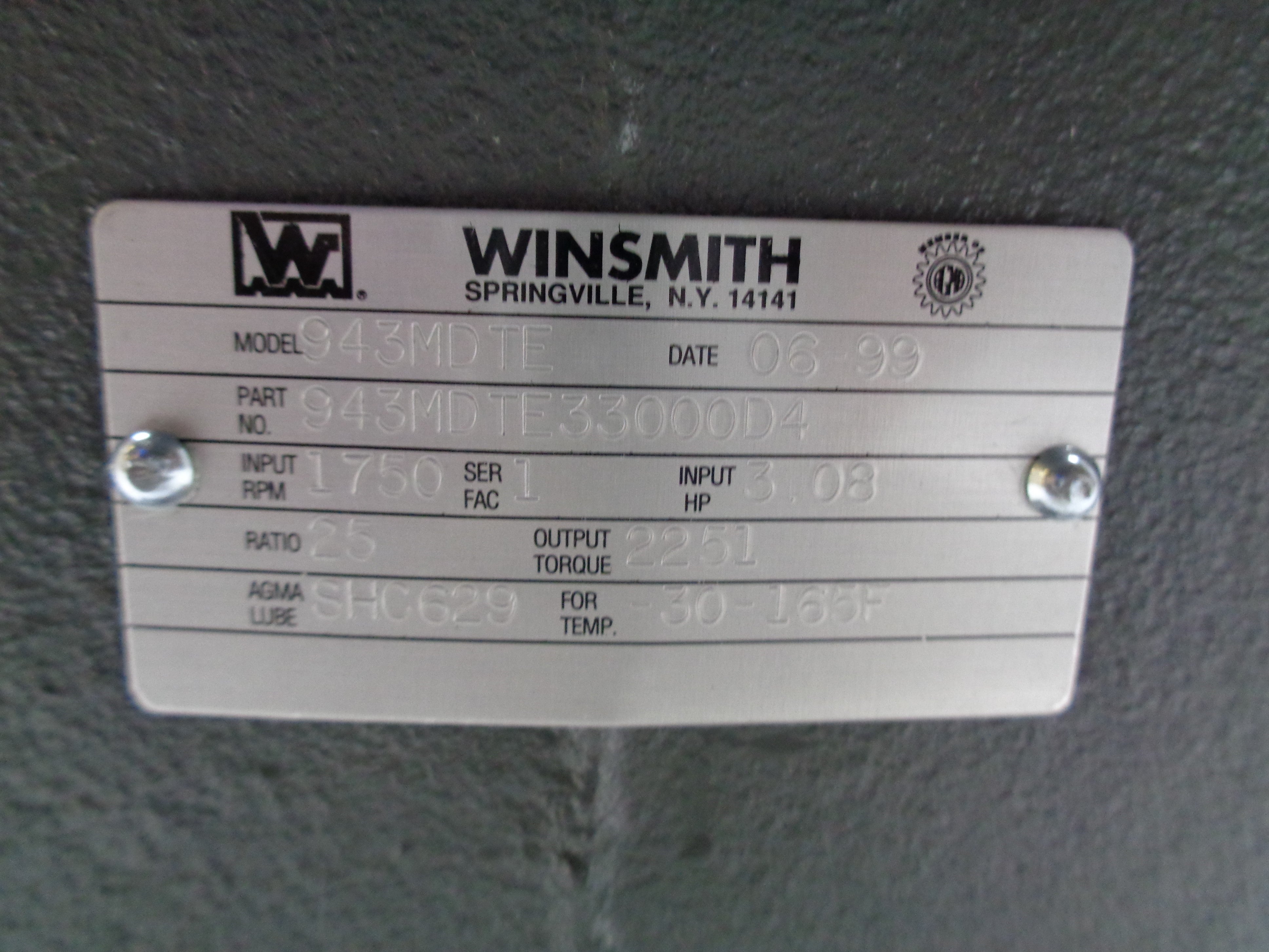 WINSMITH 943MDTE 330000D4 NSMP
