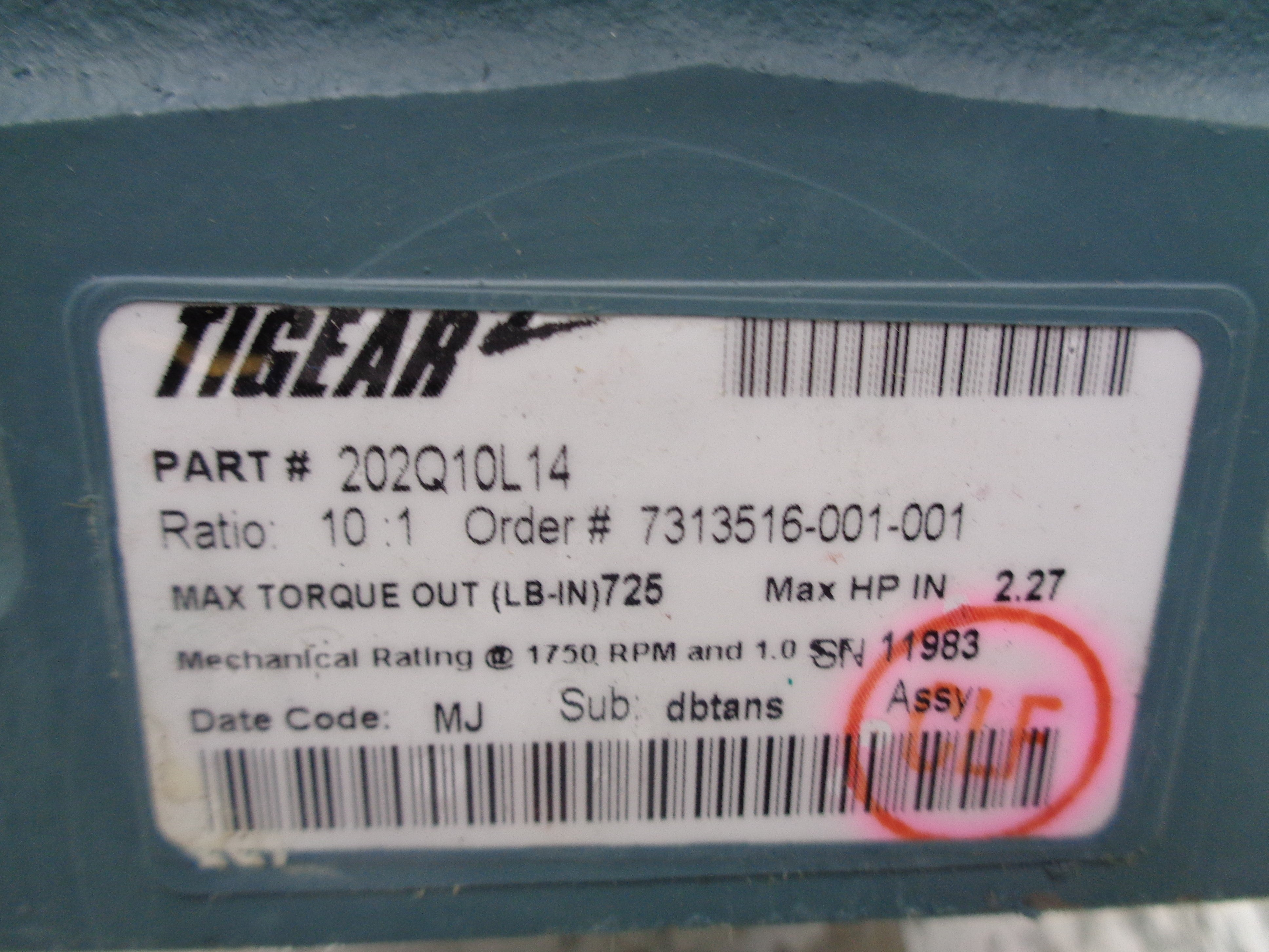 DODGE 202Q10L14 NSMP