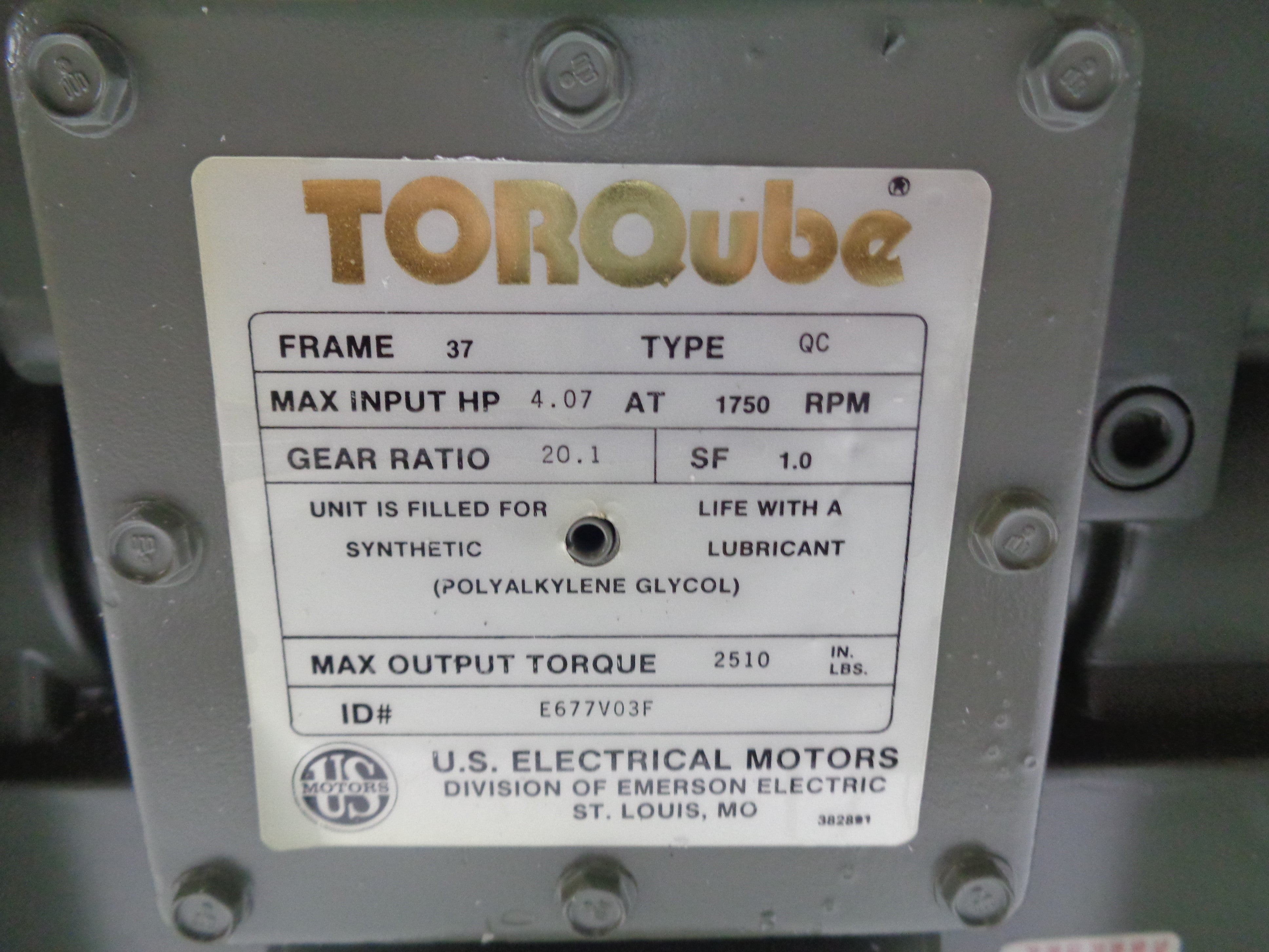 US ELECTRICAL QC37 E677 NSMP