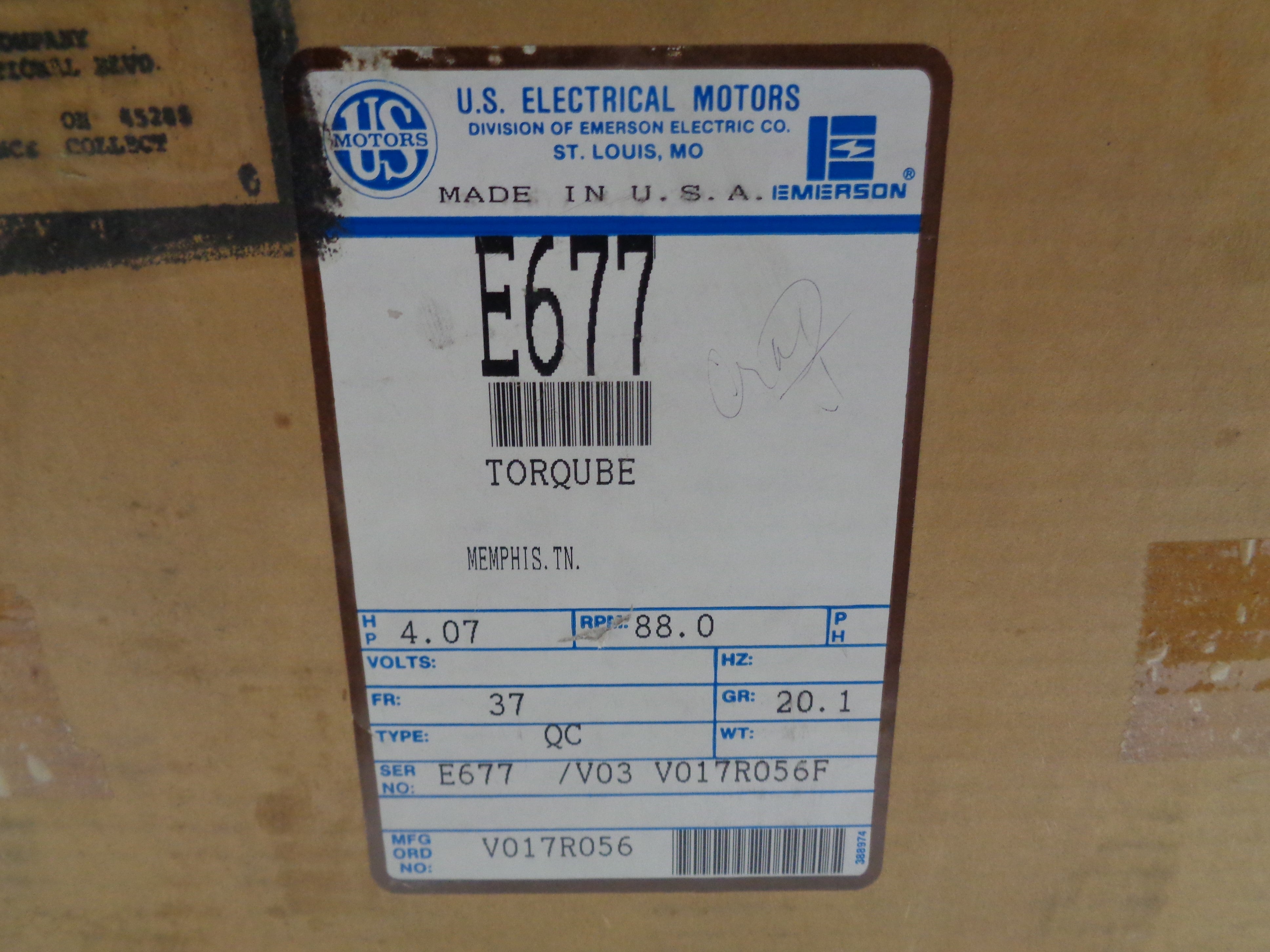 US ELECTRICAL QC37 E677 NSMP