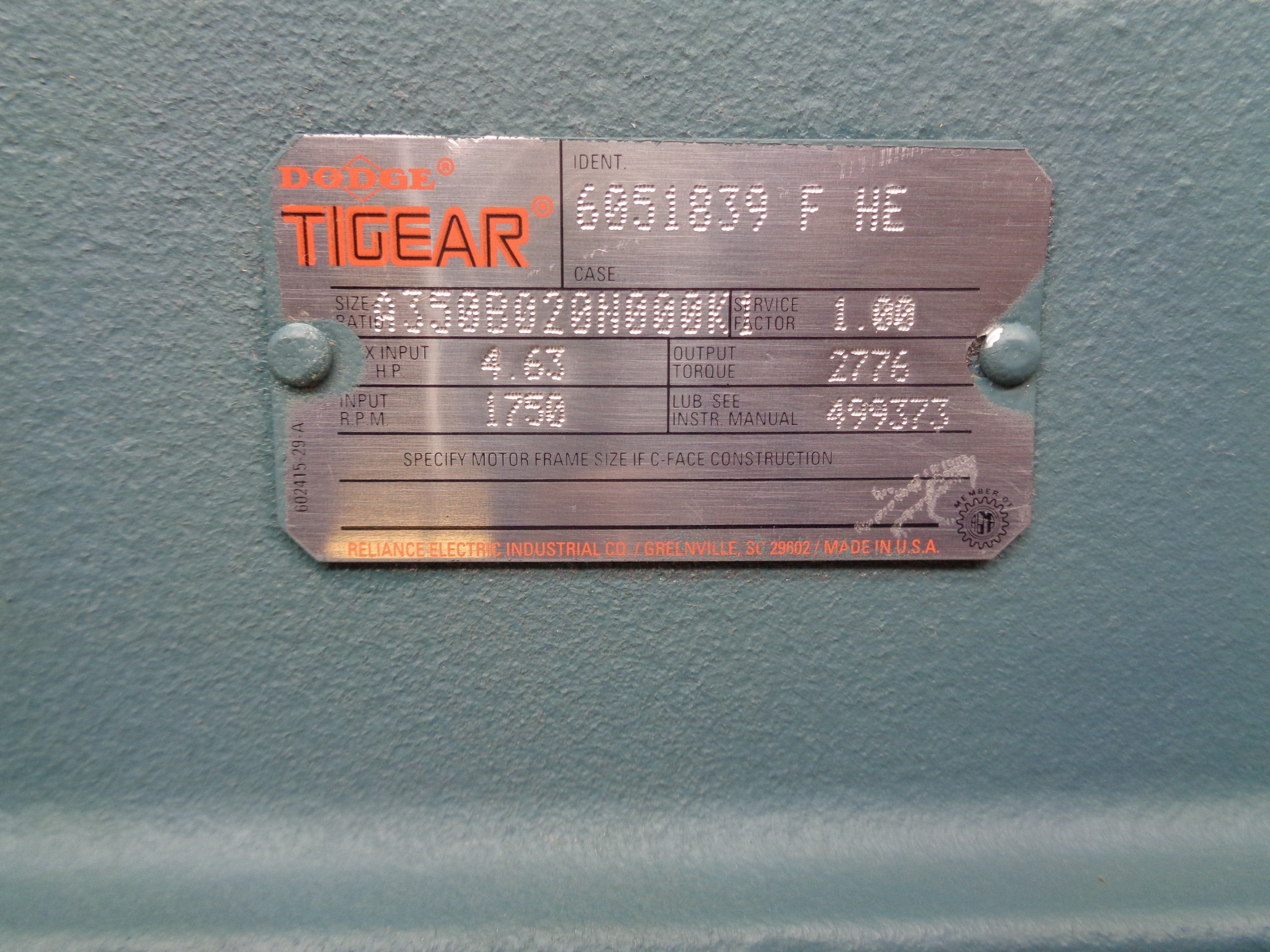 DODGE A350B020N000K1 NSMP