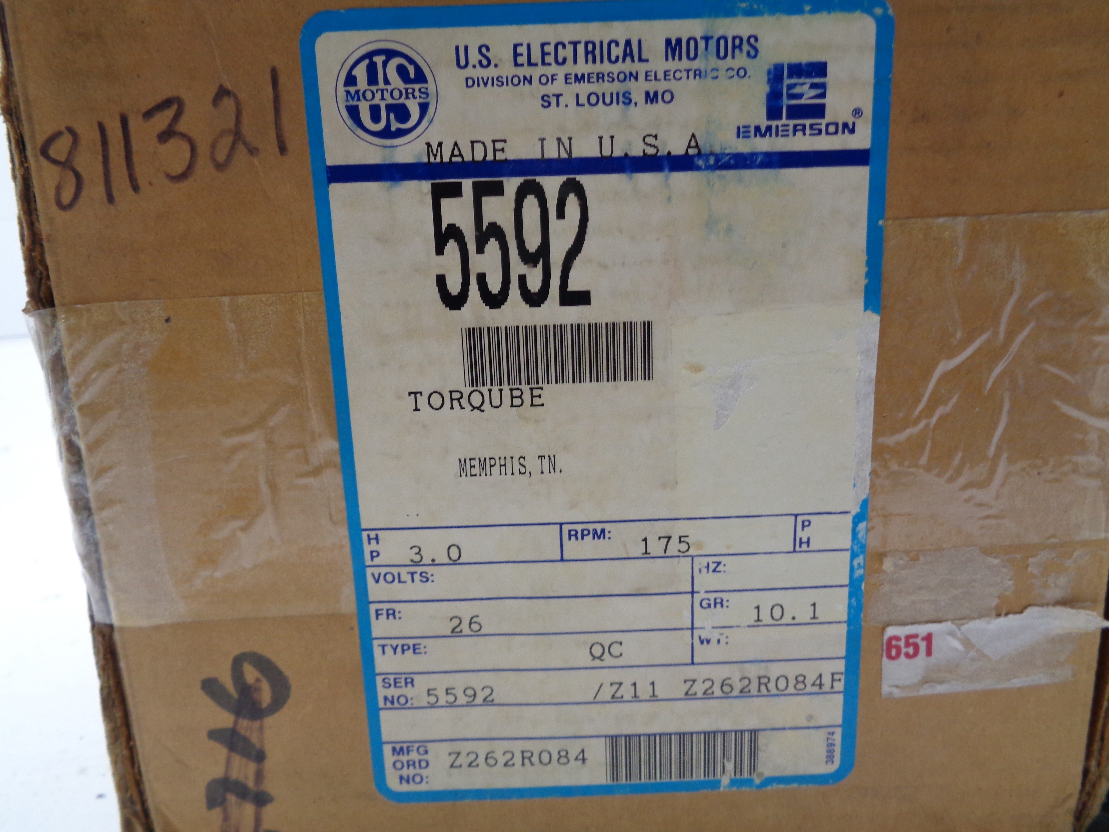 US MOTORS QC26 5592/Z11F NSMP