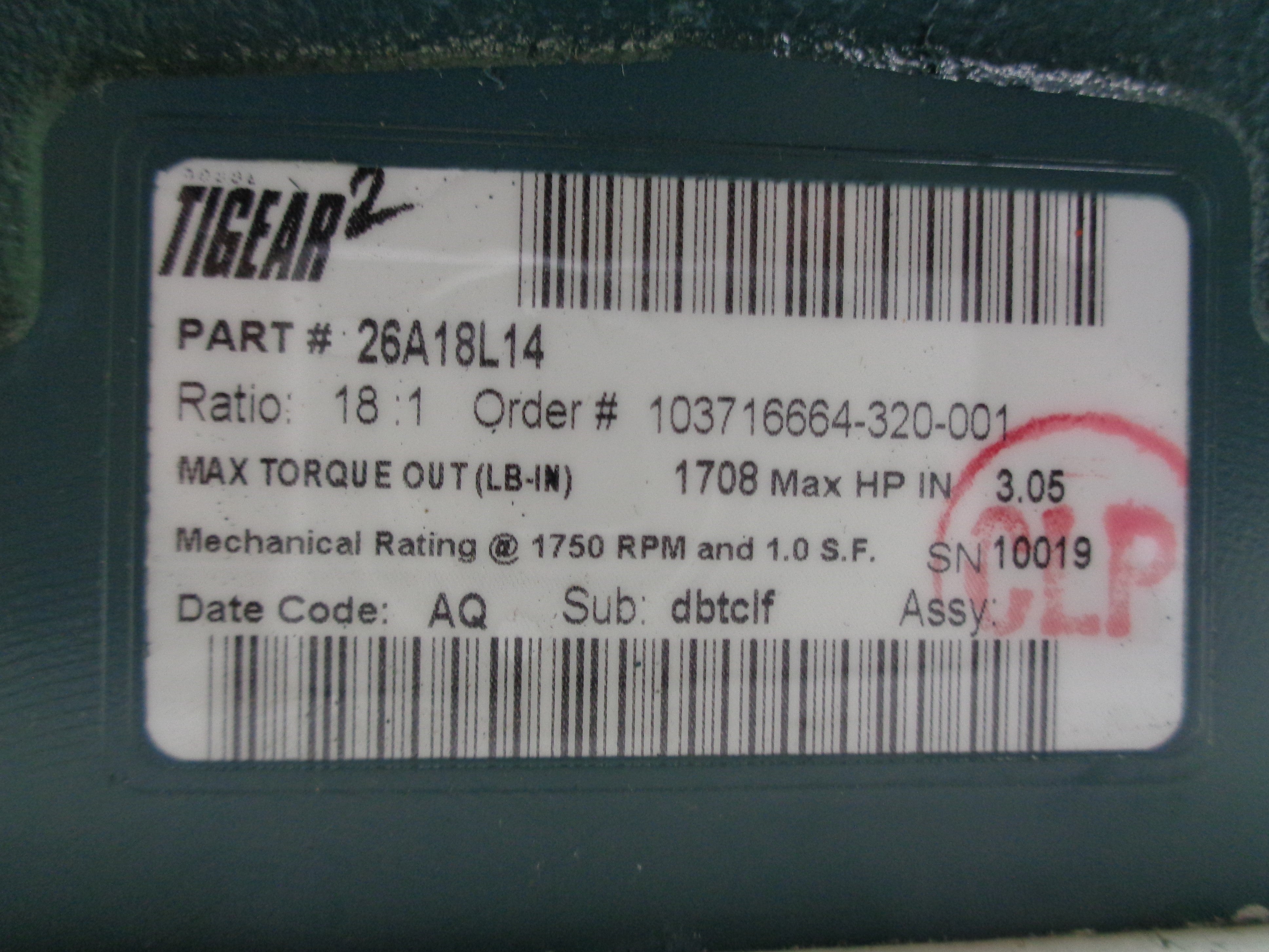 DODGE 26A18L14 NSMP