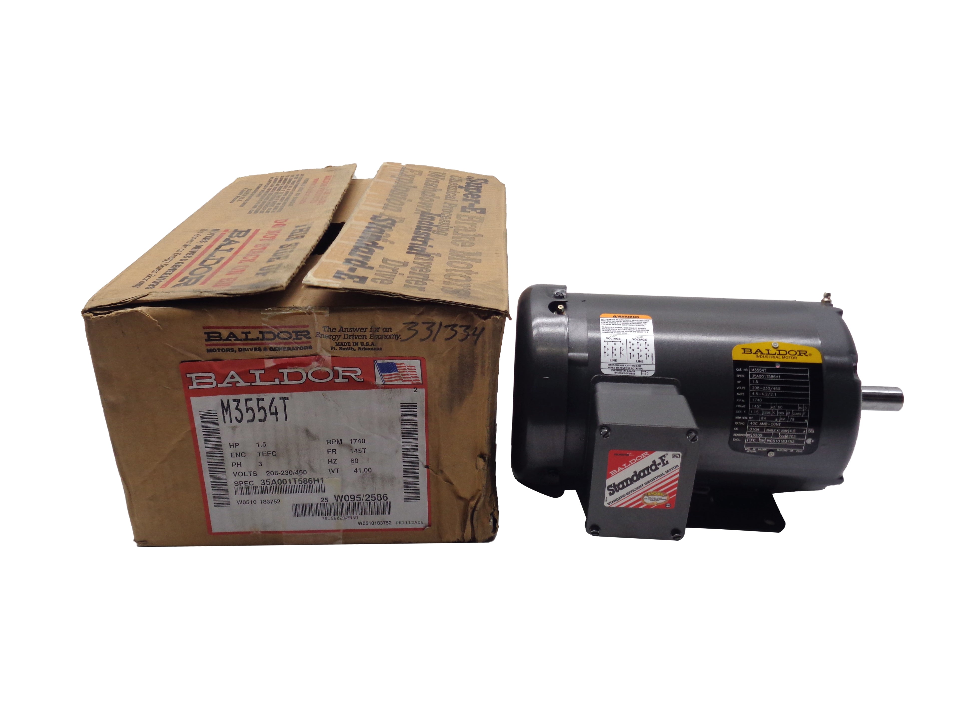 BALDOR M3554T SER. F NSMP