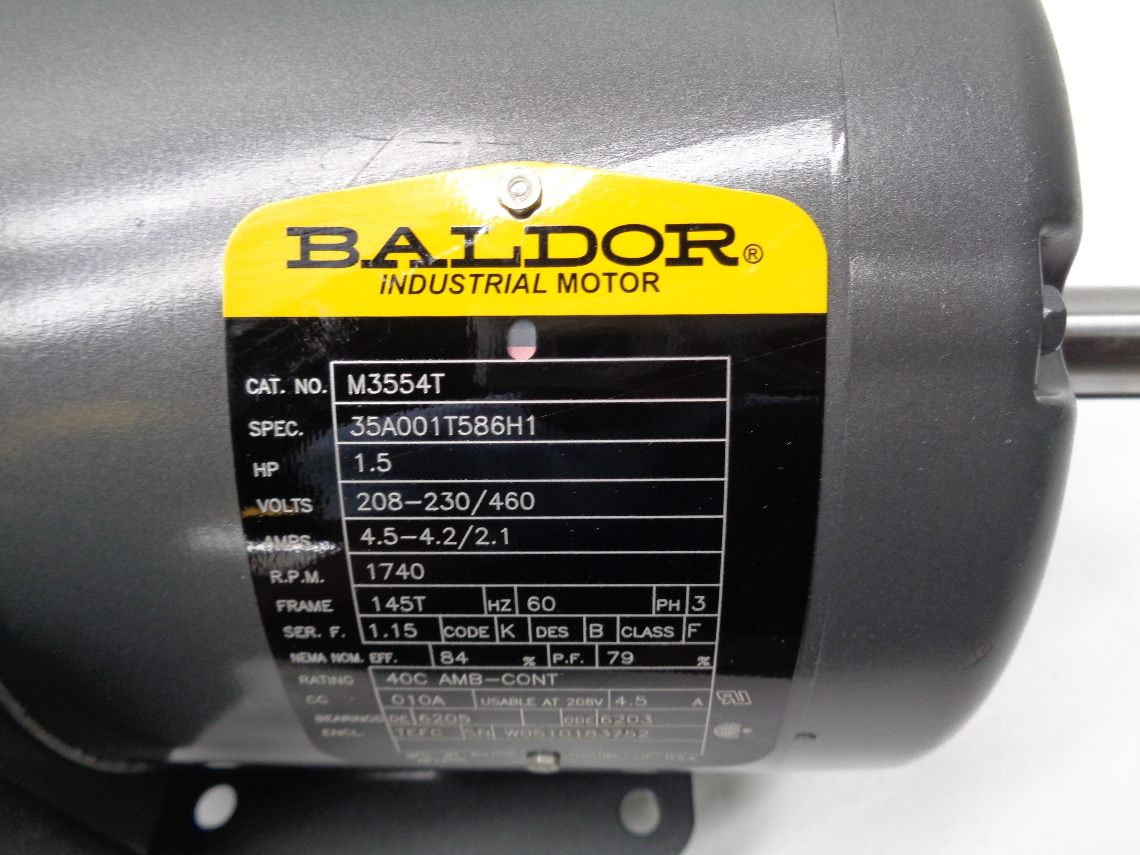 BALDOR M3554T SER. F NSMP