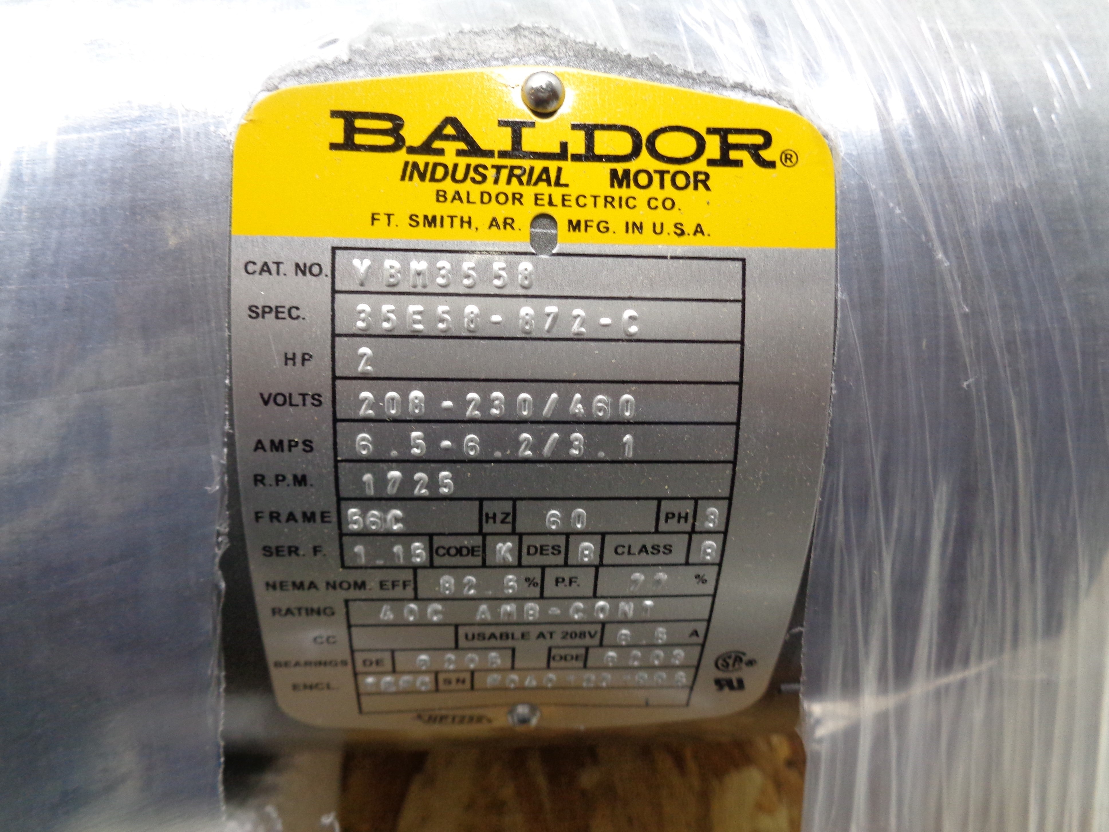 BALDOR VBM3558 NSMP