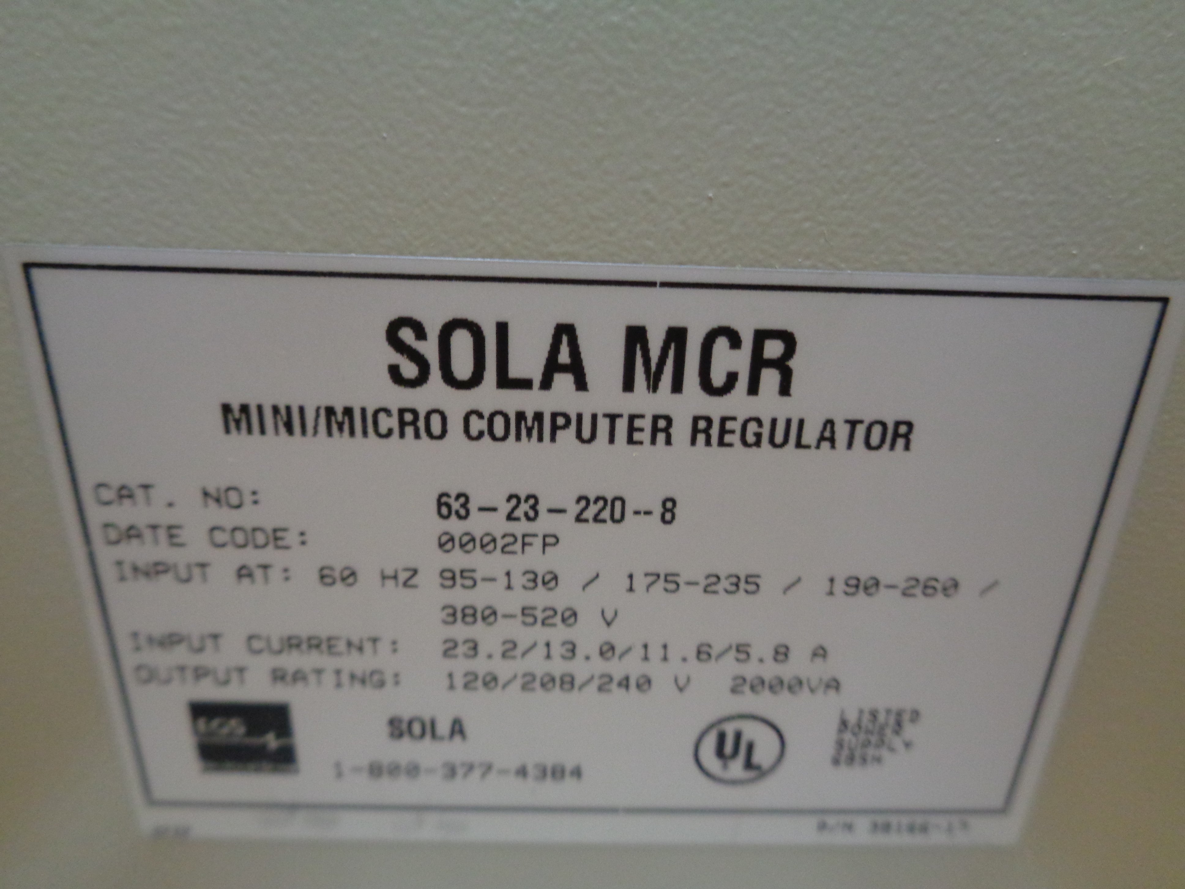SOLA 63-23-220-8 NSMP