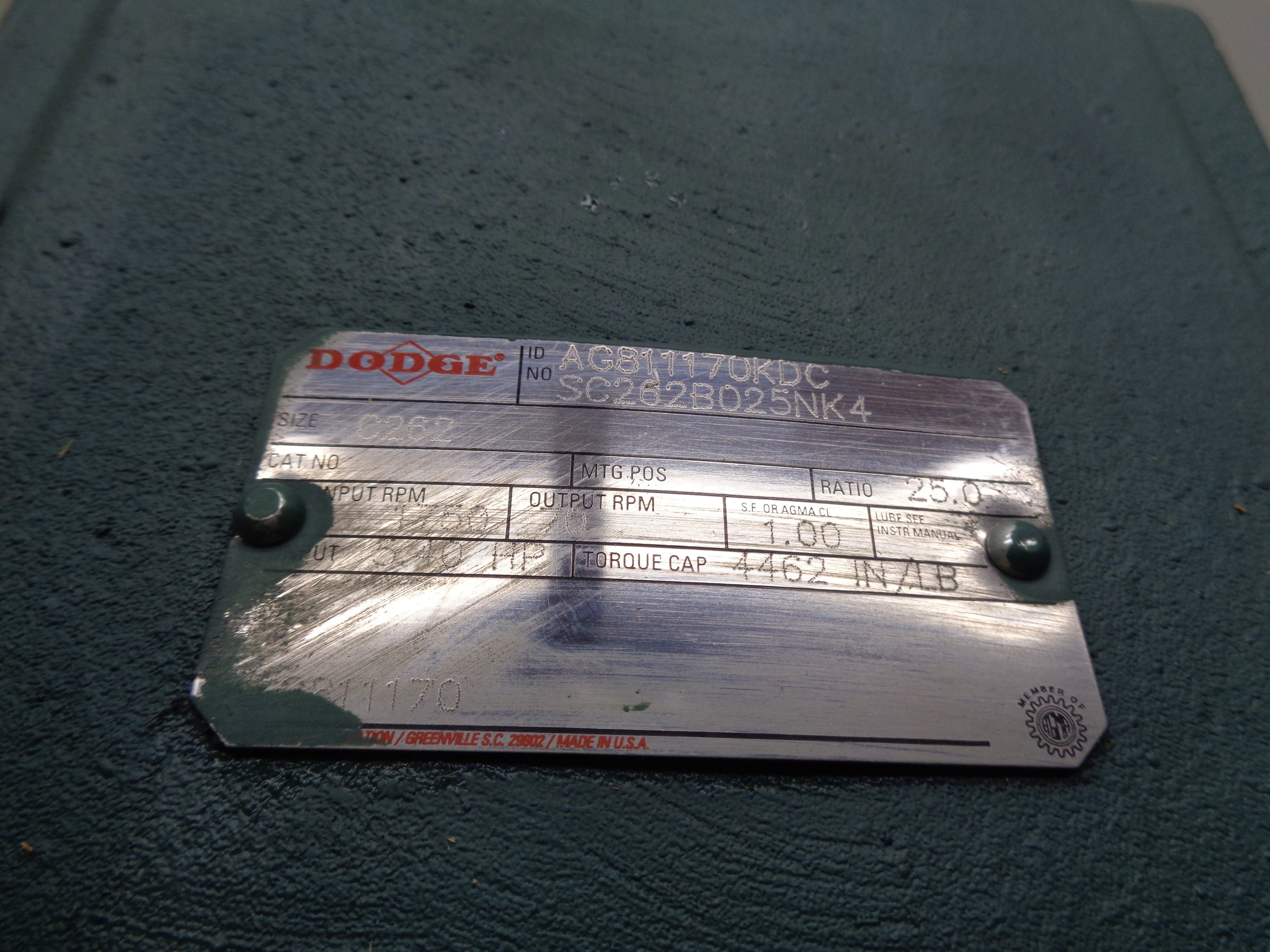DODGE 180C262B025L2A AG811170 NSMP
