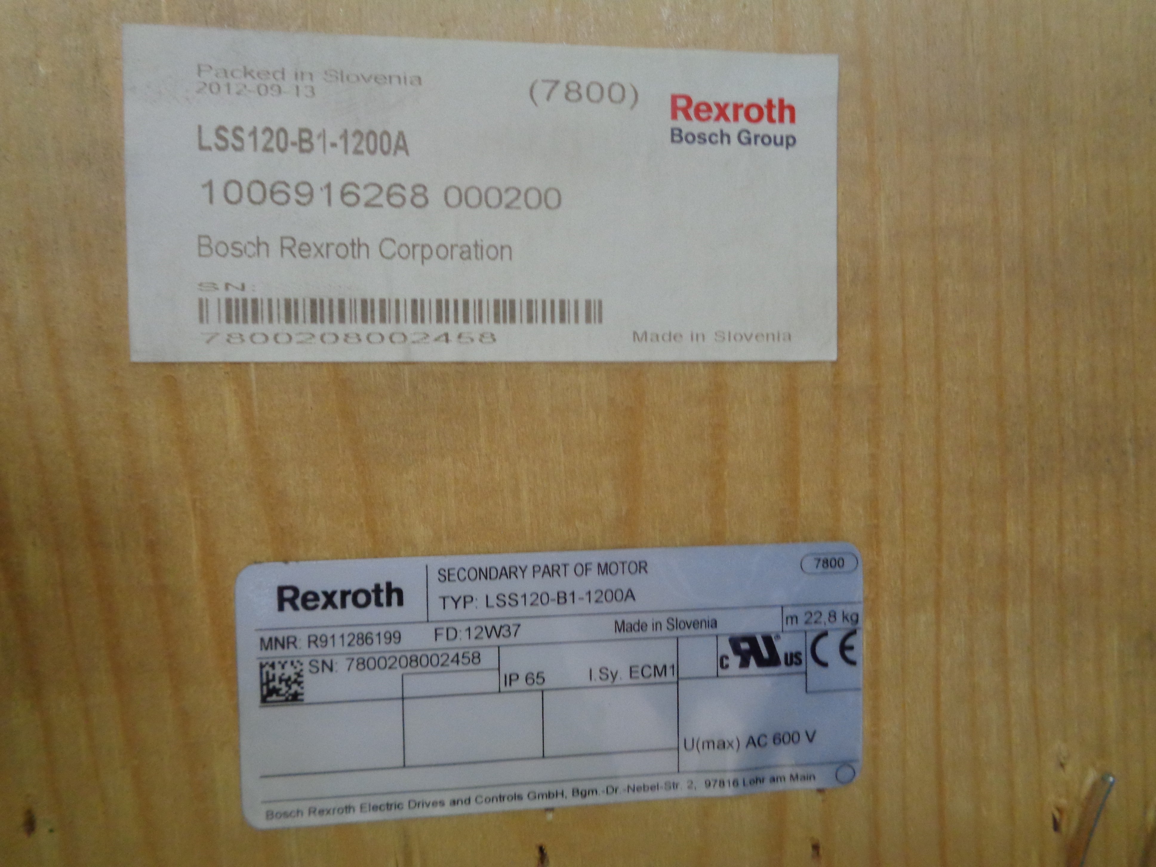 REXROTH LSS120-B1-1200A NSMP