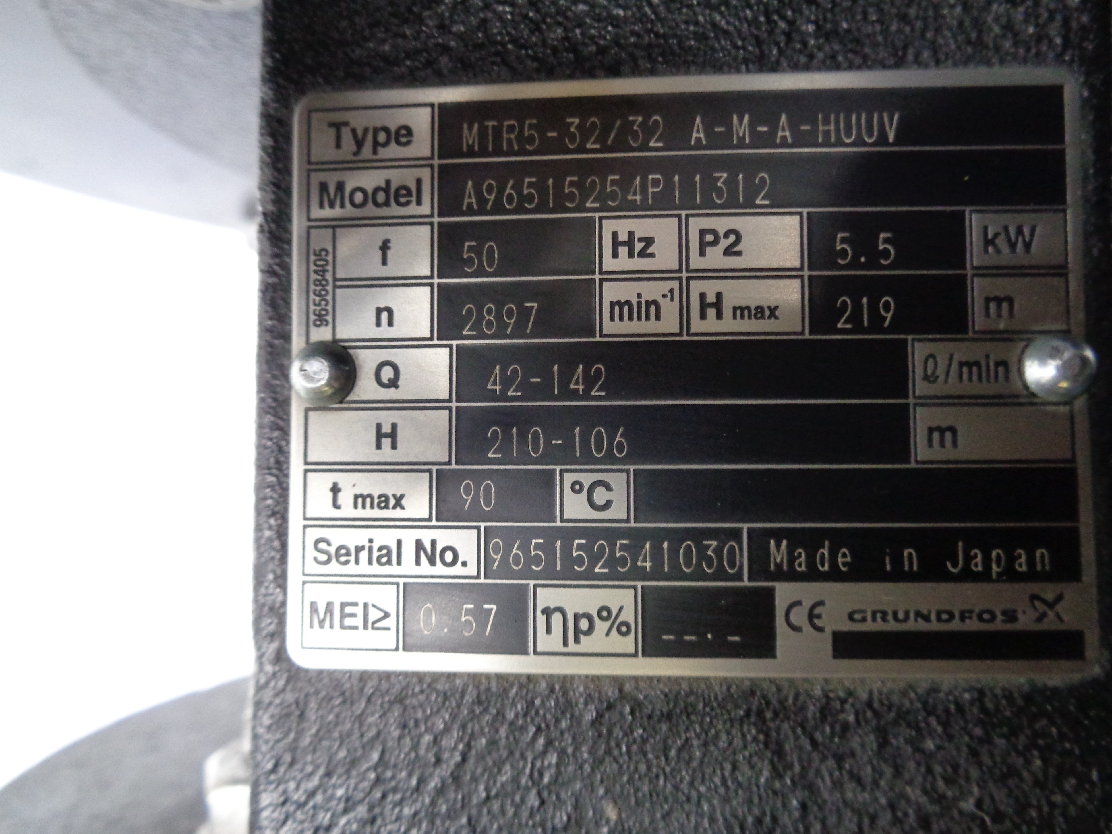 GRUNDFOS MTR5-32/32-A-M-A-HUUV NSNP