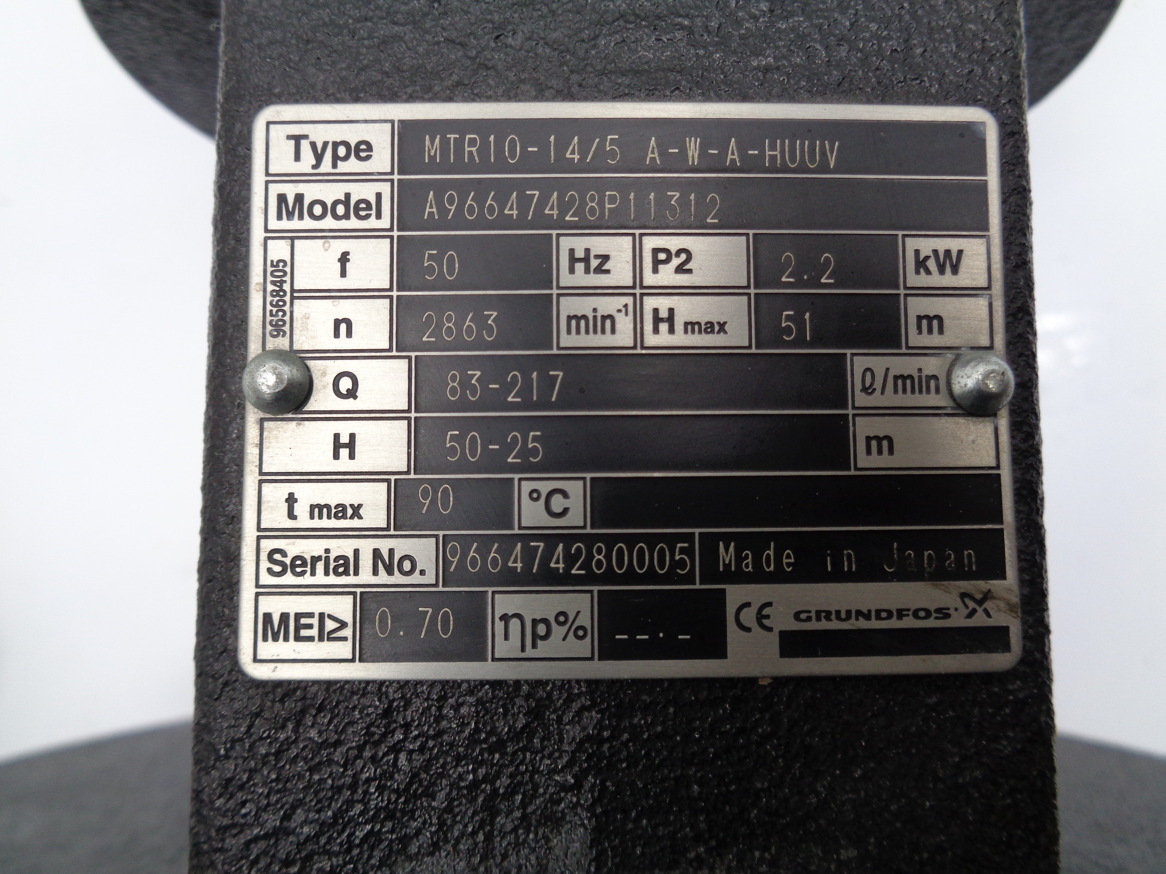GRUNDFOS MTR10-14/5-A-W-A-HUUV NSNP